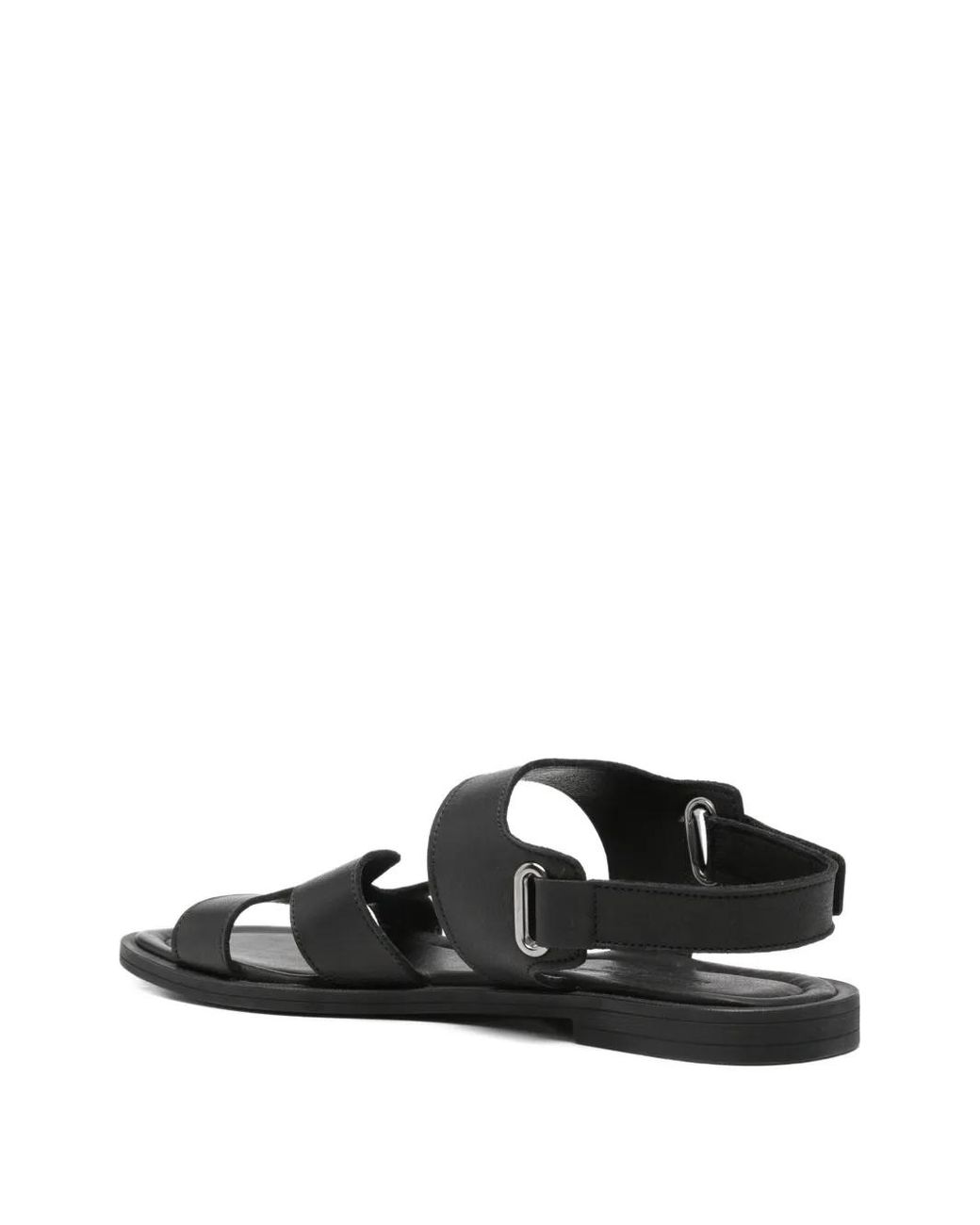 SERGIO MORETTI FIRENZE White Touch-Strap Leather Sandals