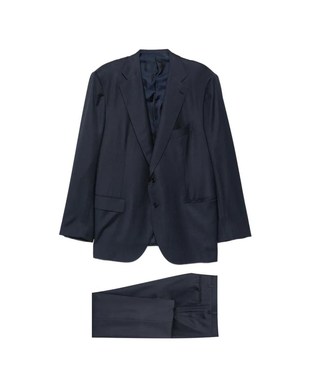 Cesare Attolini Blue Single-Breasted Suit for men