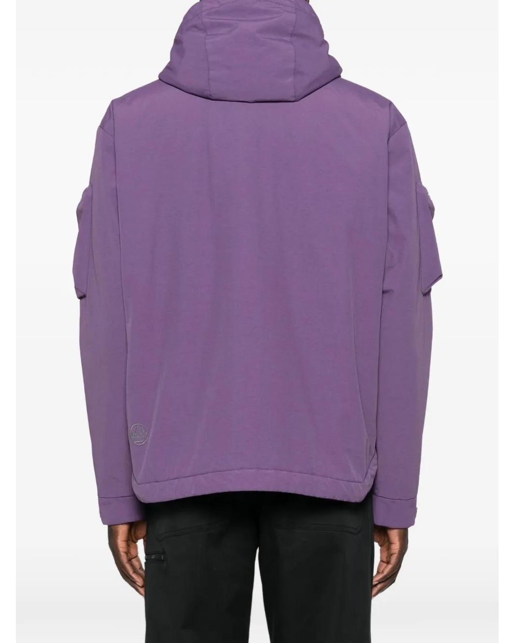 Murphy & Nye Purple Hooded Multi-Pocket Jacket for men