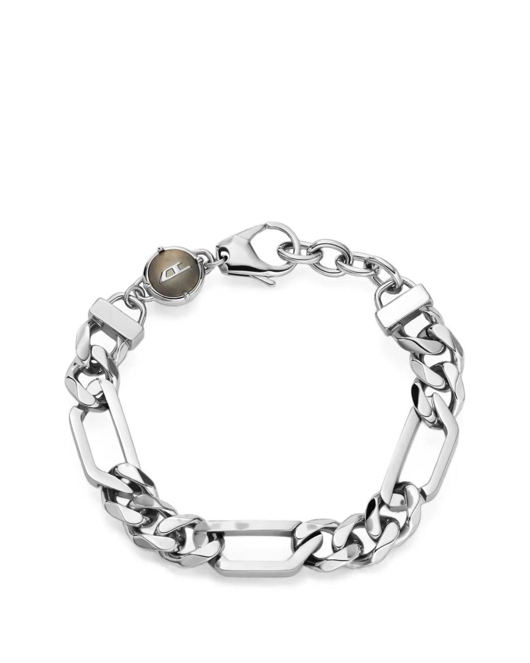 DIESEL Metallic Stainless Steel Chain Bracelet