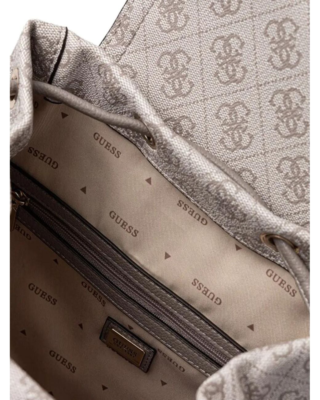 Guess Gray Manhattan 4G Logo Mini Backpack