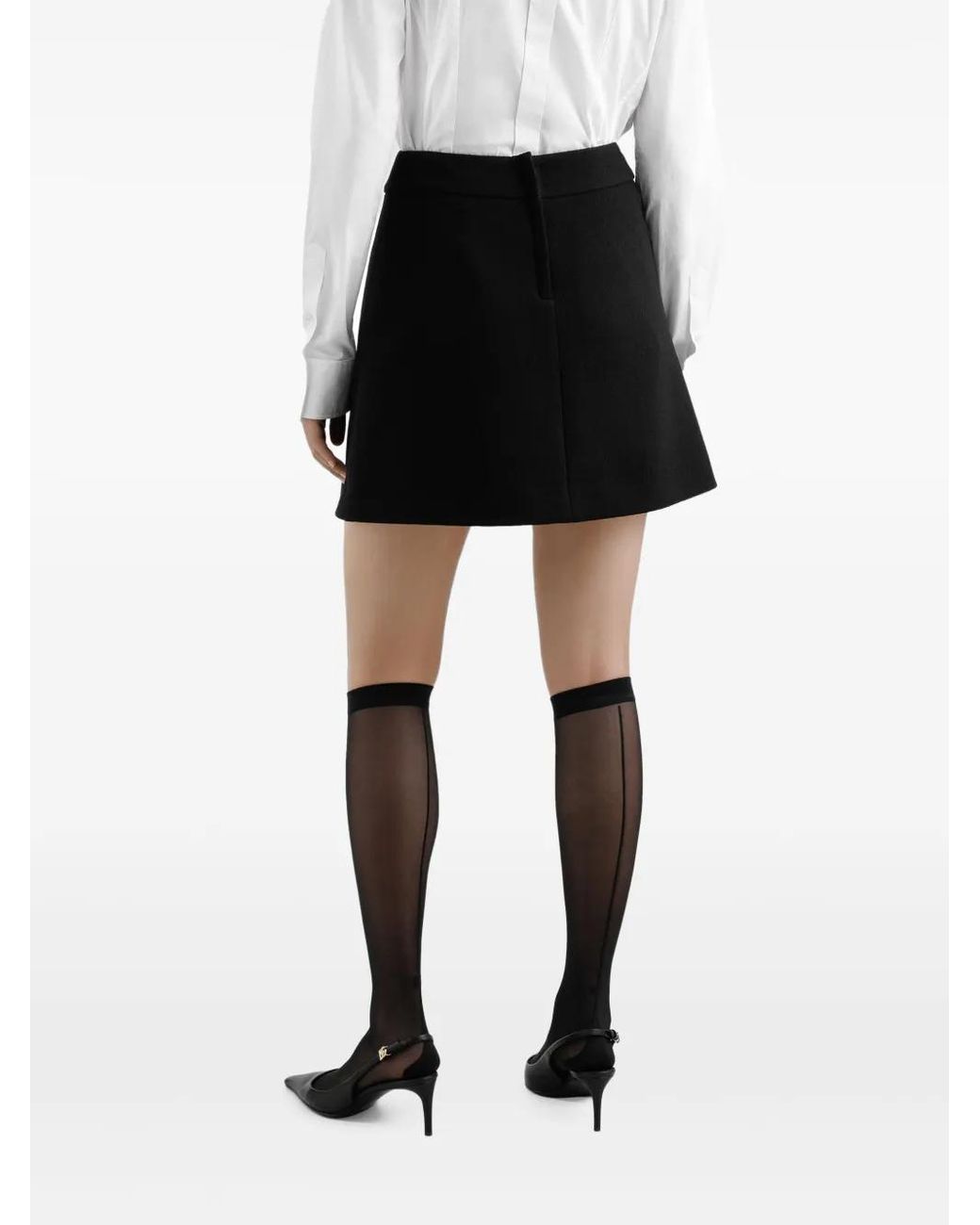 Dolce & Gabbana Black A-Line Mini Skirt