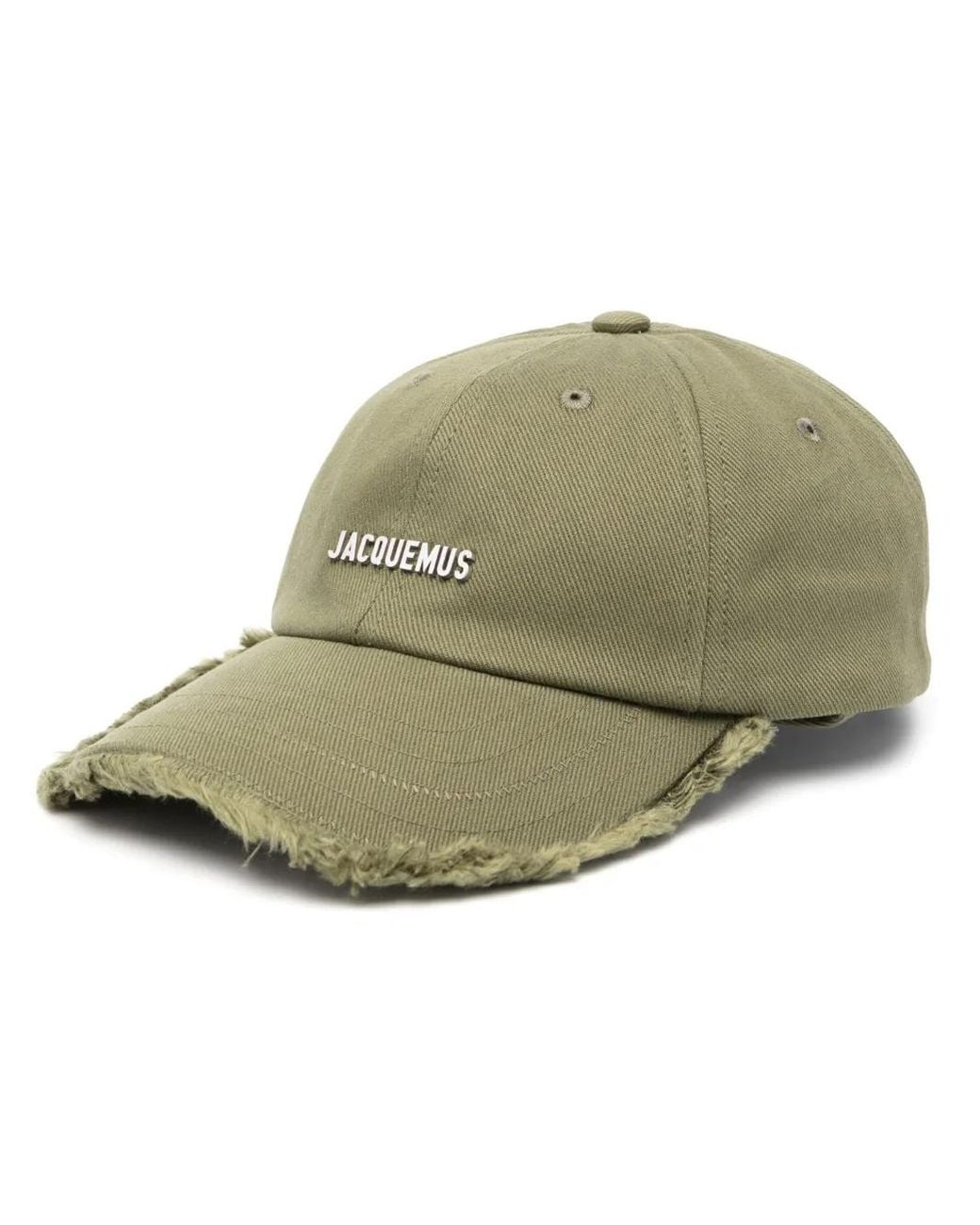 Jacquemus Green La Casquette Artichaut Logo-Plaque Cotton-Twill Cap