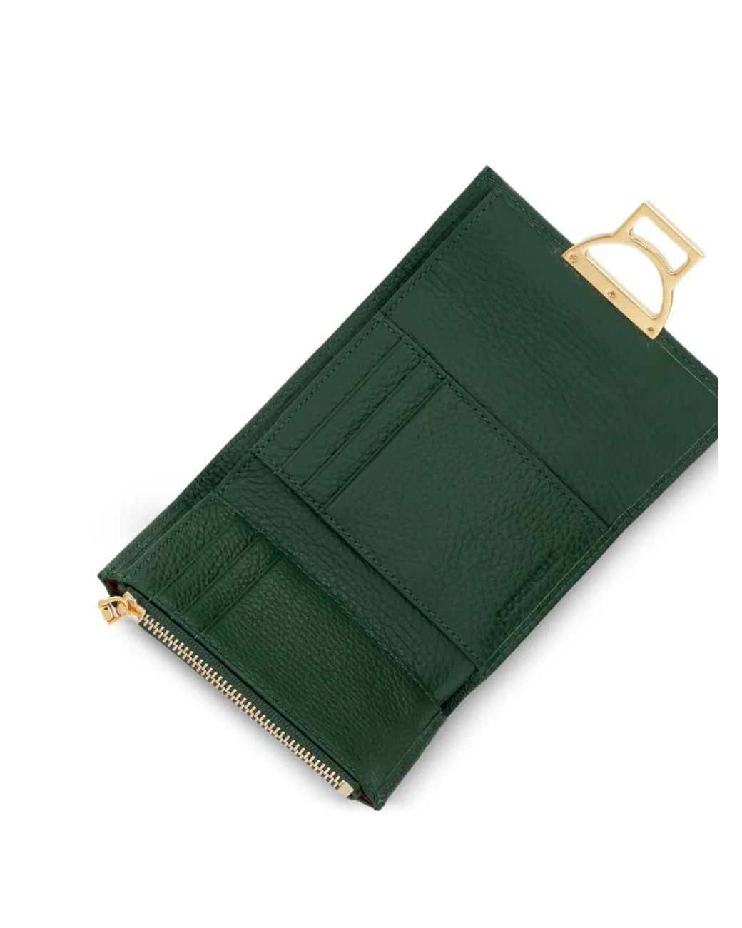 Coccinelle Green Grained Leather Wallet for men