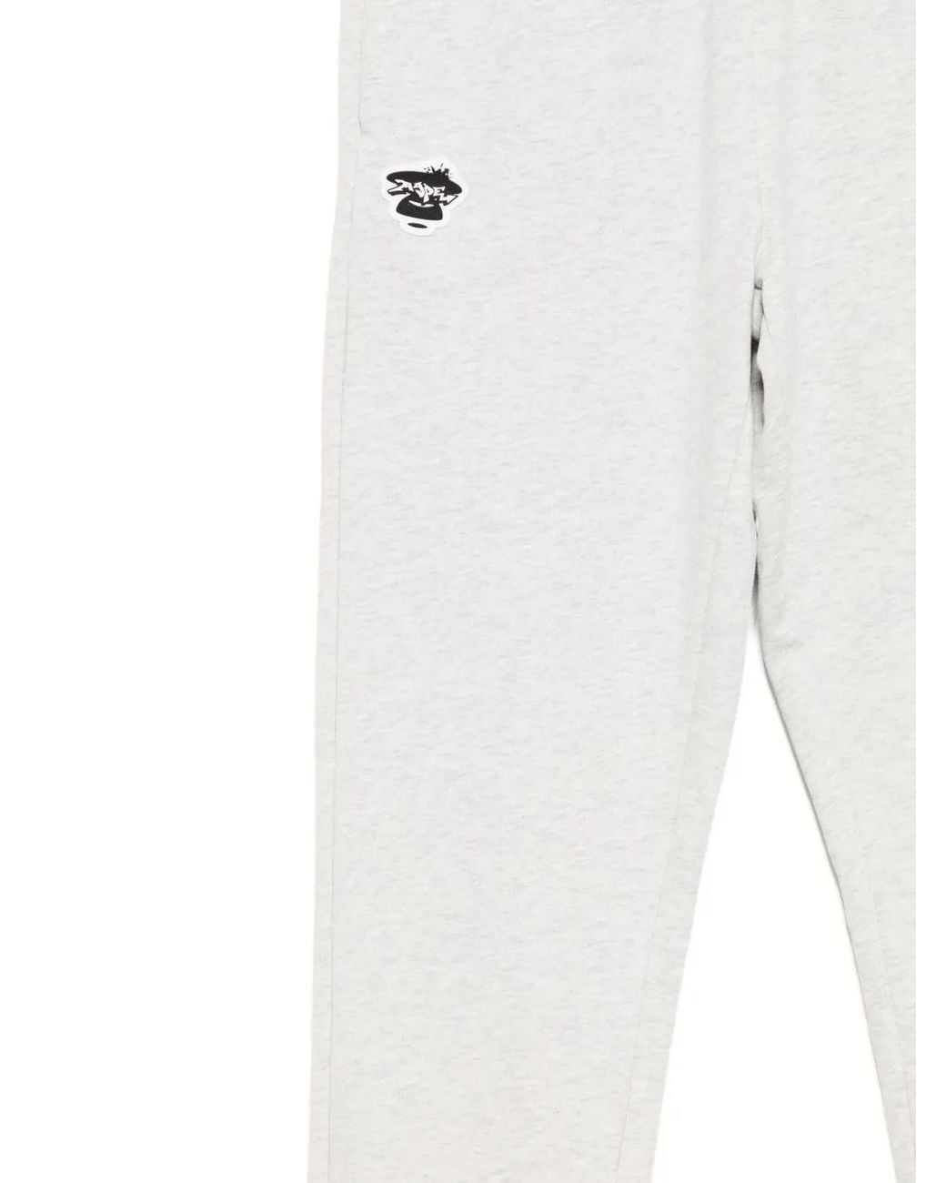 Aape By A Bathing Ape White Logo-Patch Track Pants for men