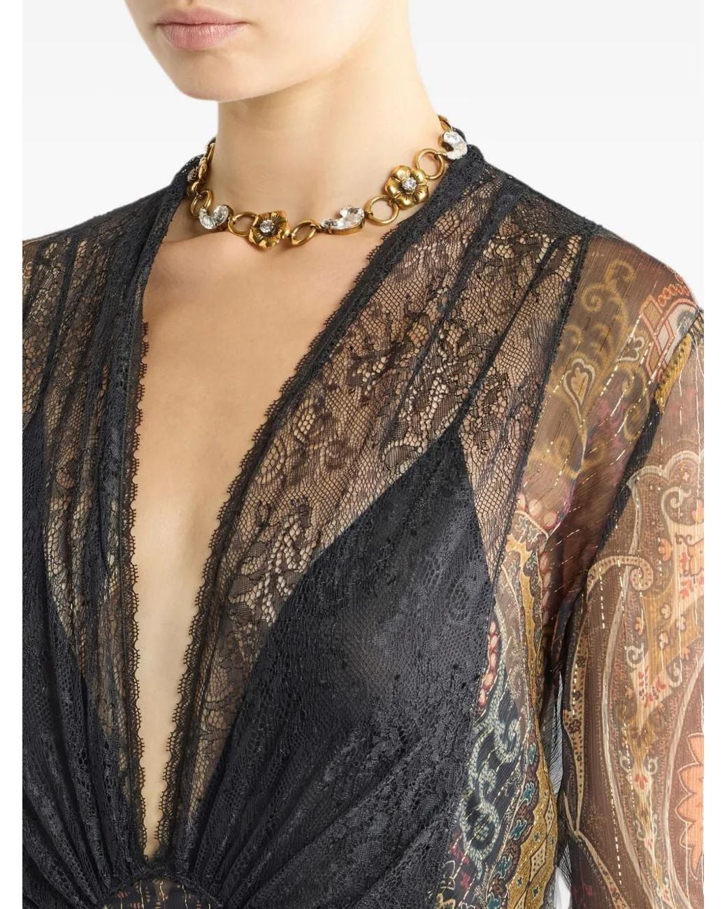 Etro White Long Dress