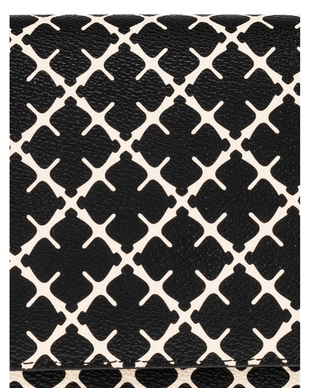 By Malene Birger Black Small Tallie Geometric-Print Shoulder Bag