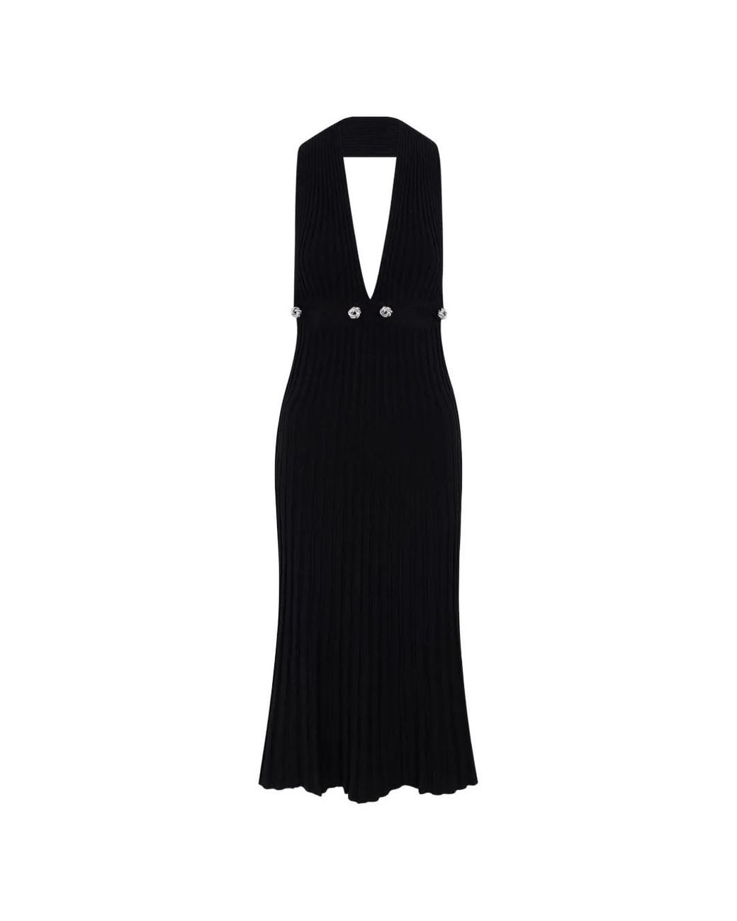 CAYET Black Tatjana Midi Dress