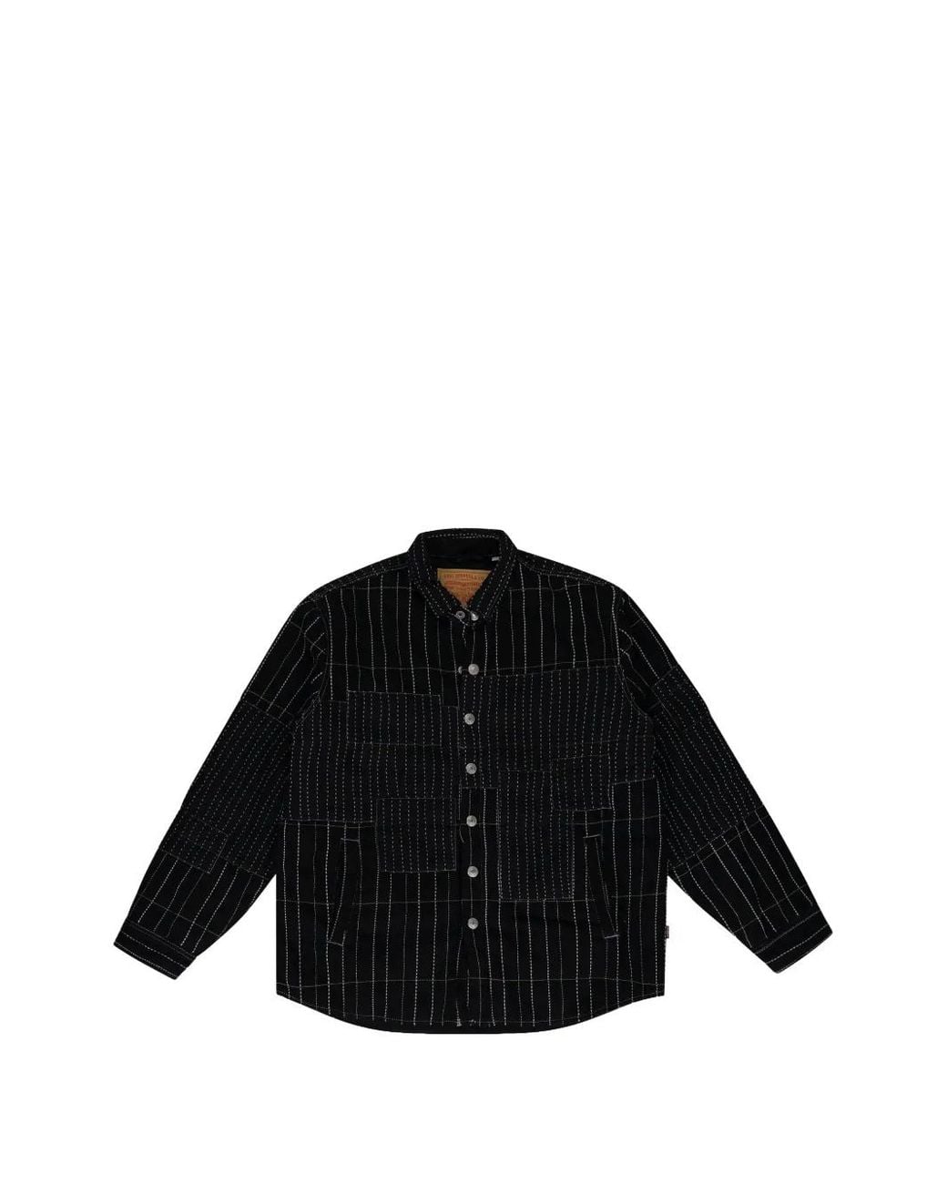 DENIM TEARS Black X Levi's Patchwork Denim Jacket for men
