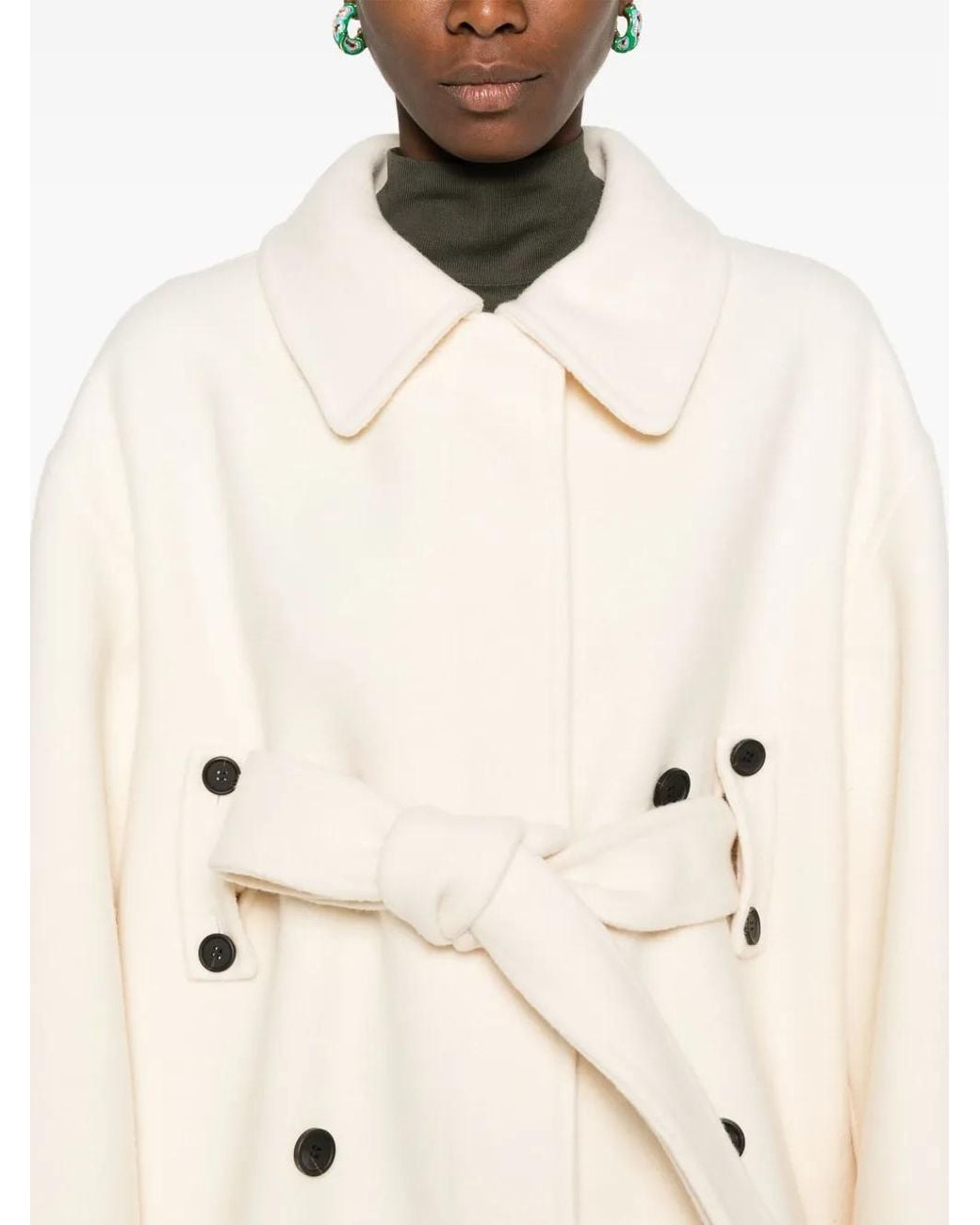 Fabiana Filippi Natural Wool Coat