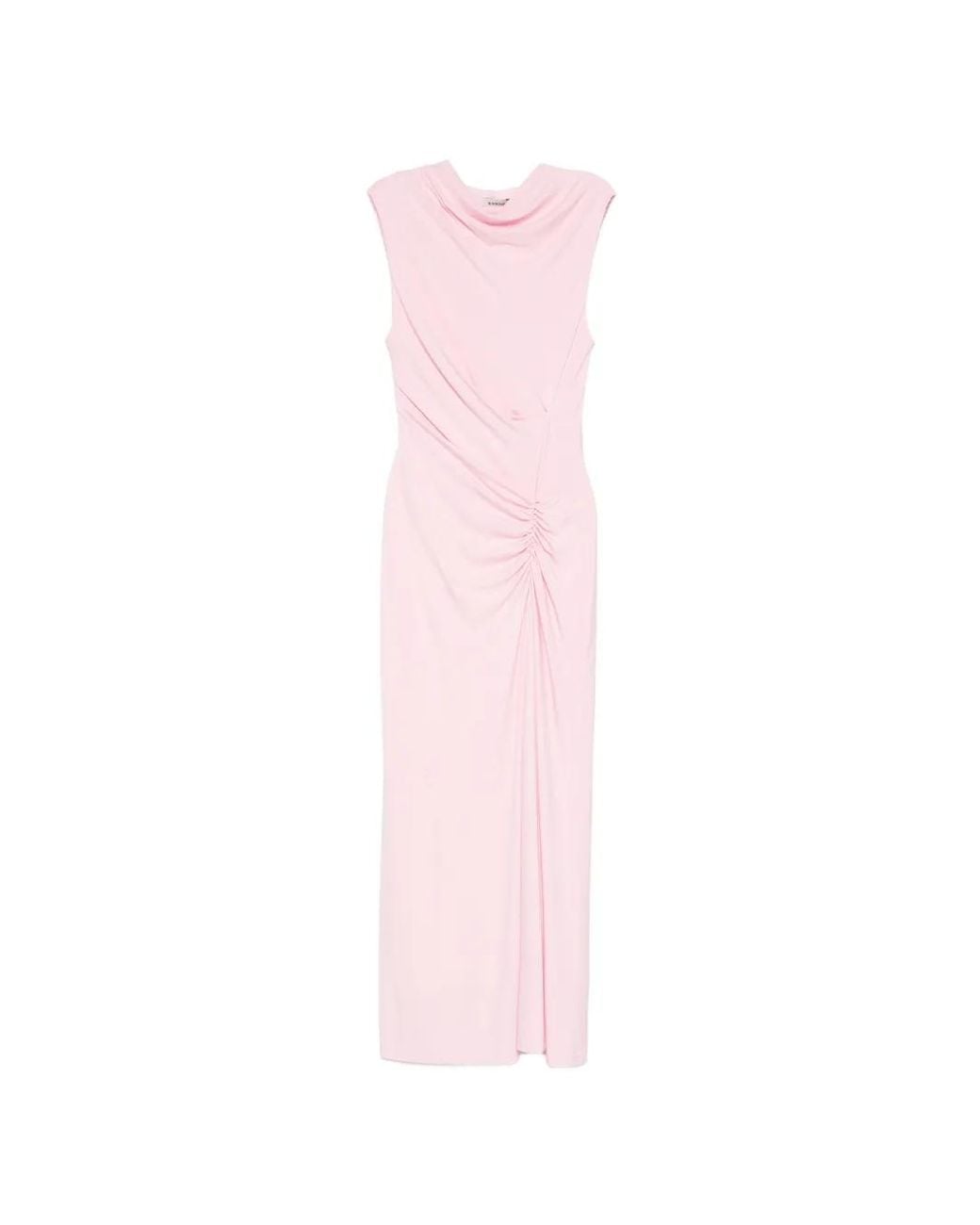 Jonathan Simkhai Pink Acacia Draped Midi Dress