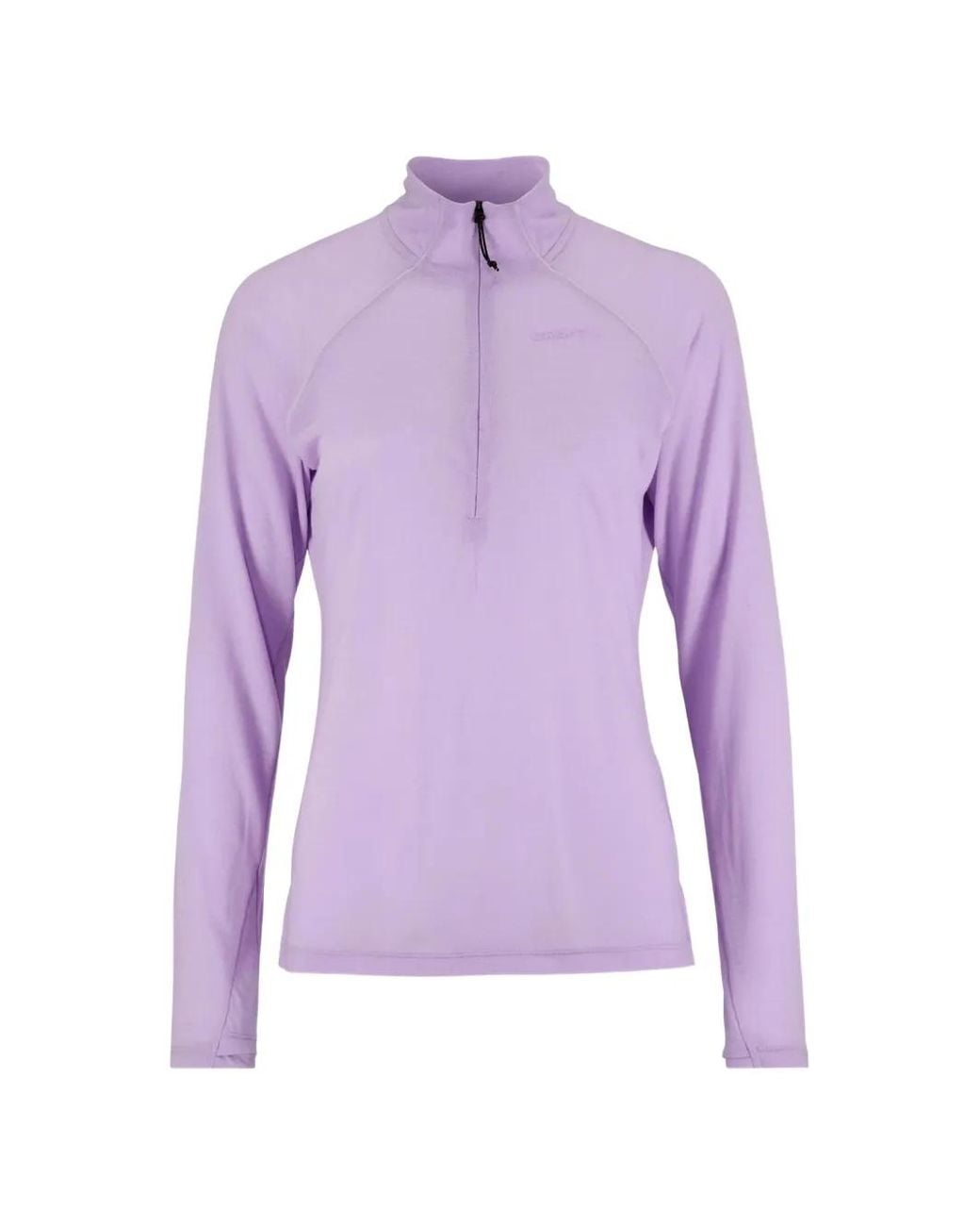 C.r.a.f.t Purple Zip-Fastening Raglan-Sleeve Sweatshirt