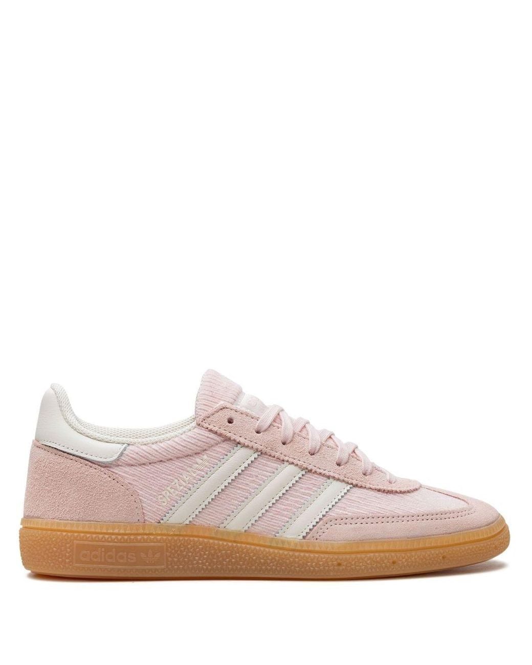 adidas Suede Corduroy Lace-Up Sneakers in Pink | Lyst