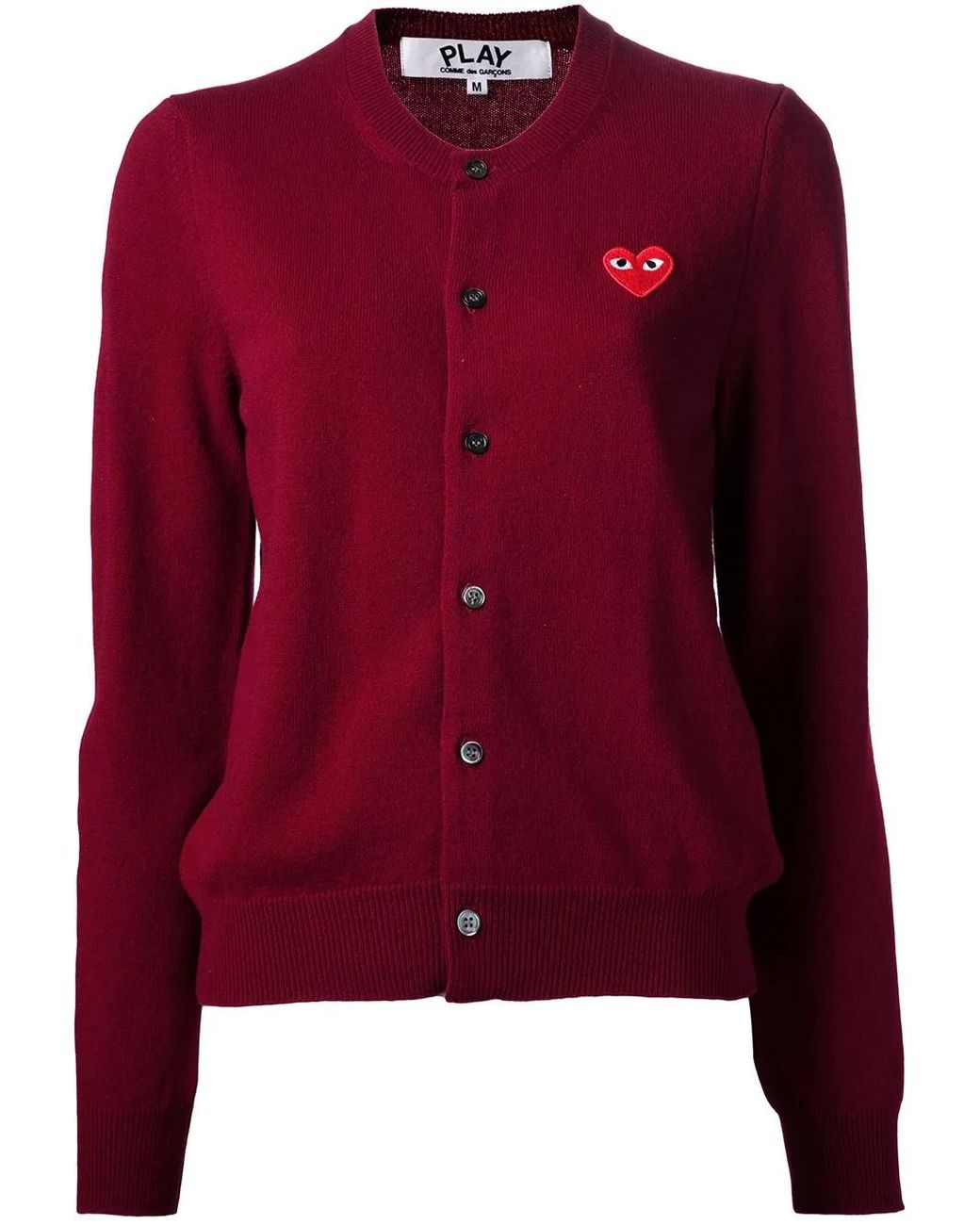 COMME DES GARÇONS PLAY Red Basic Cardigan