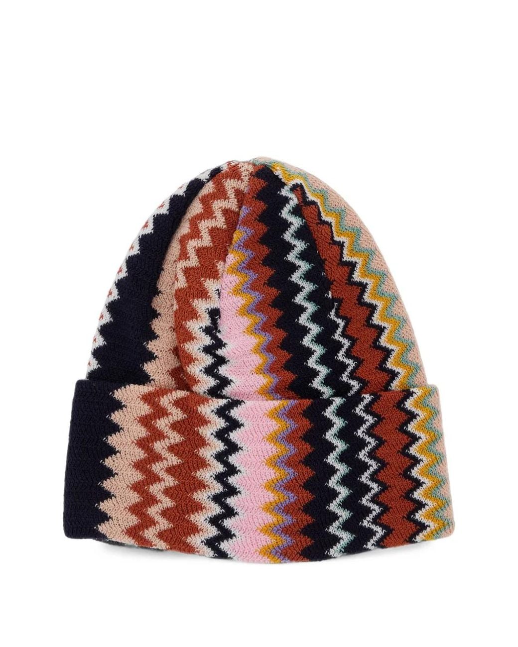 Missoni Red Zigzag Beanie Hat