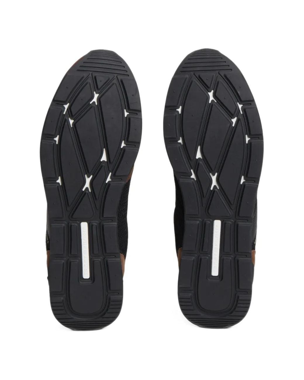 Tommy Hilfiger Black Panelled Sneakers for men