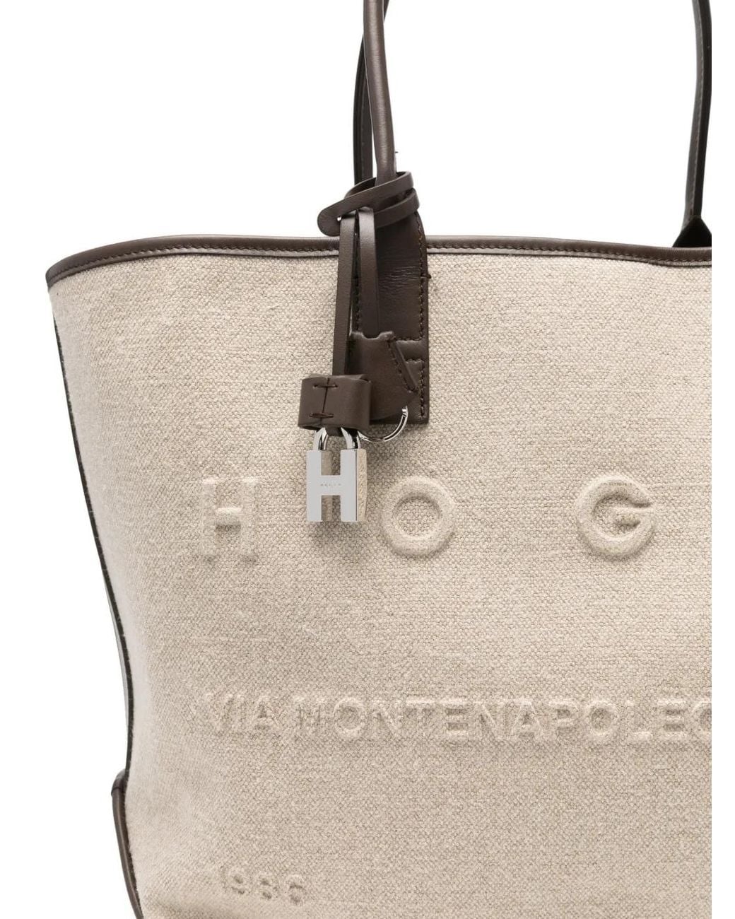 Hogan Natural Address Shopping Medium Bag