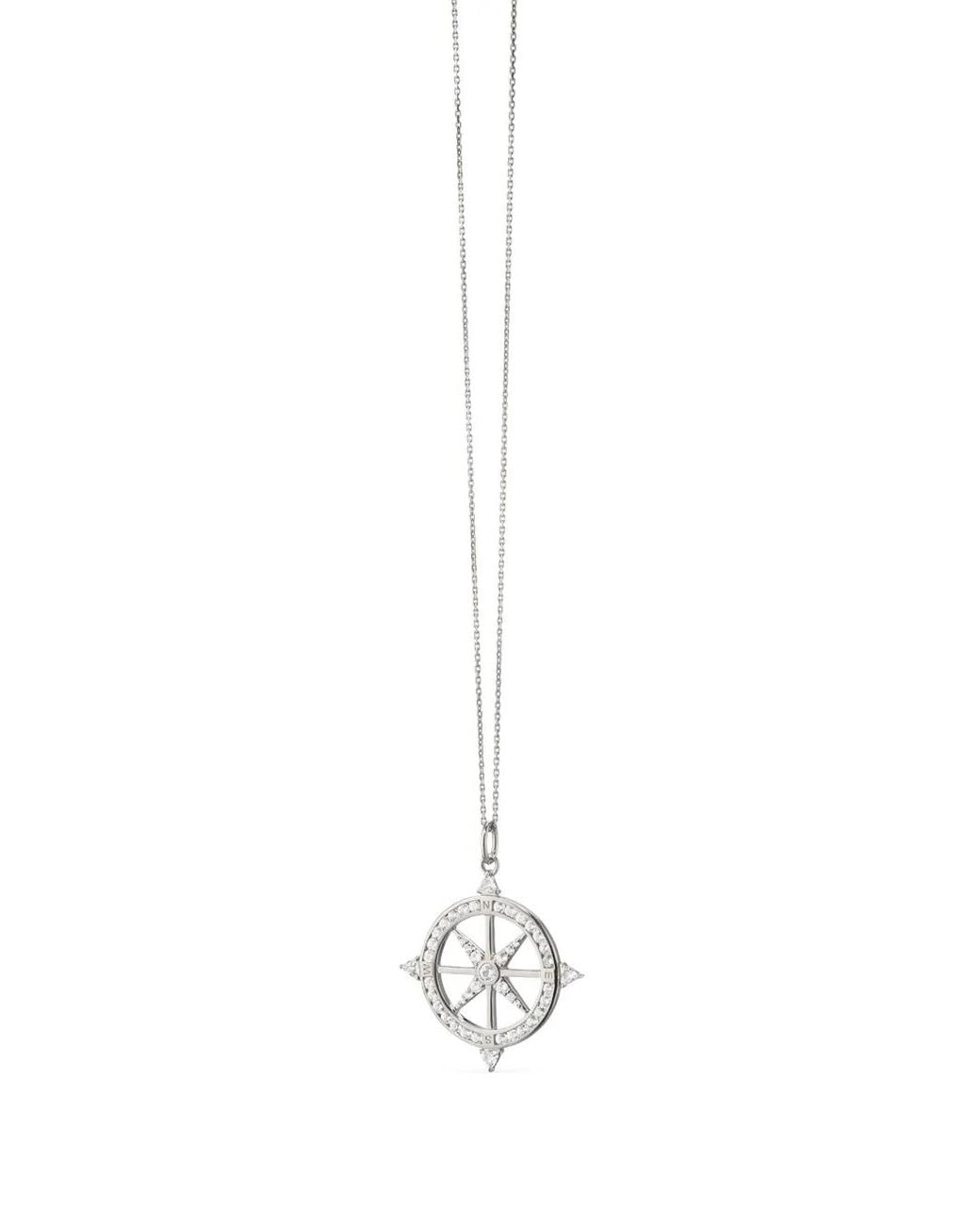 Monica Rich Kosann White Windrose-Pendant Necklaces