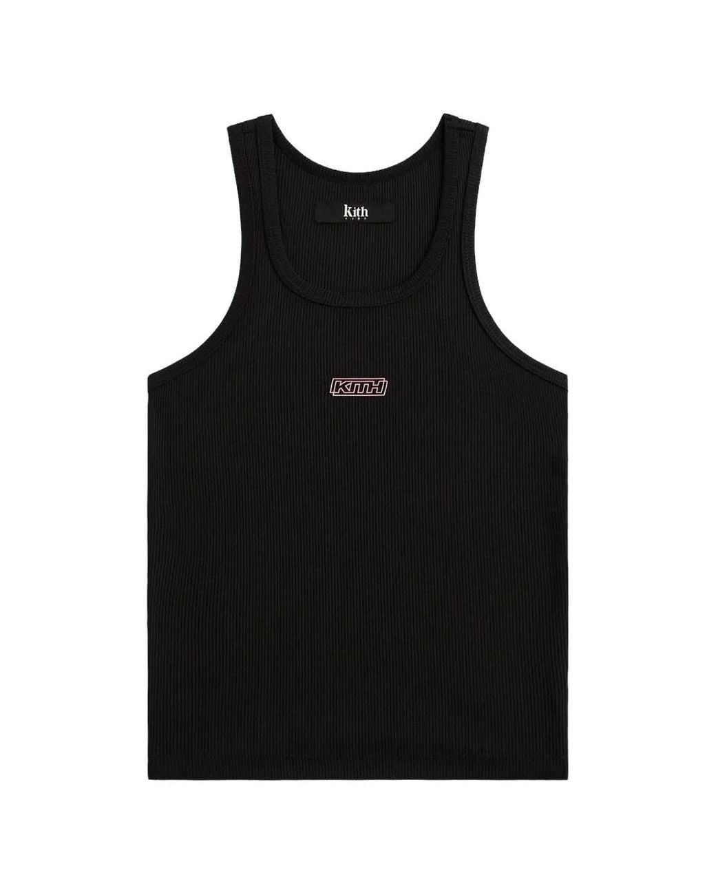 Kith Black Active Peyton Rib-Knit Tank Top