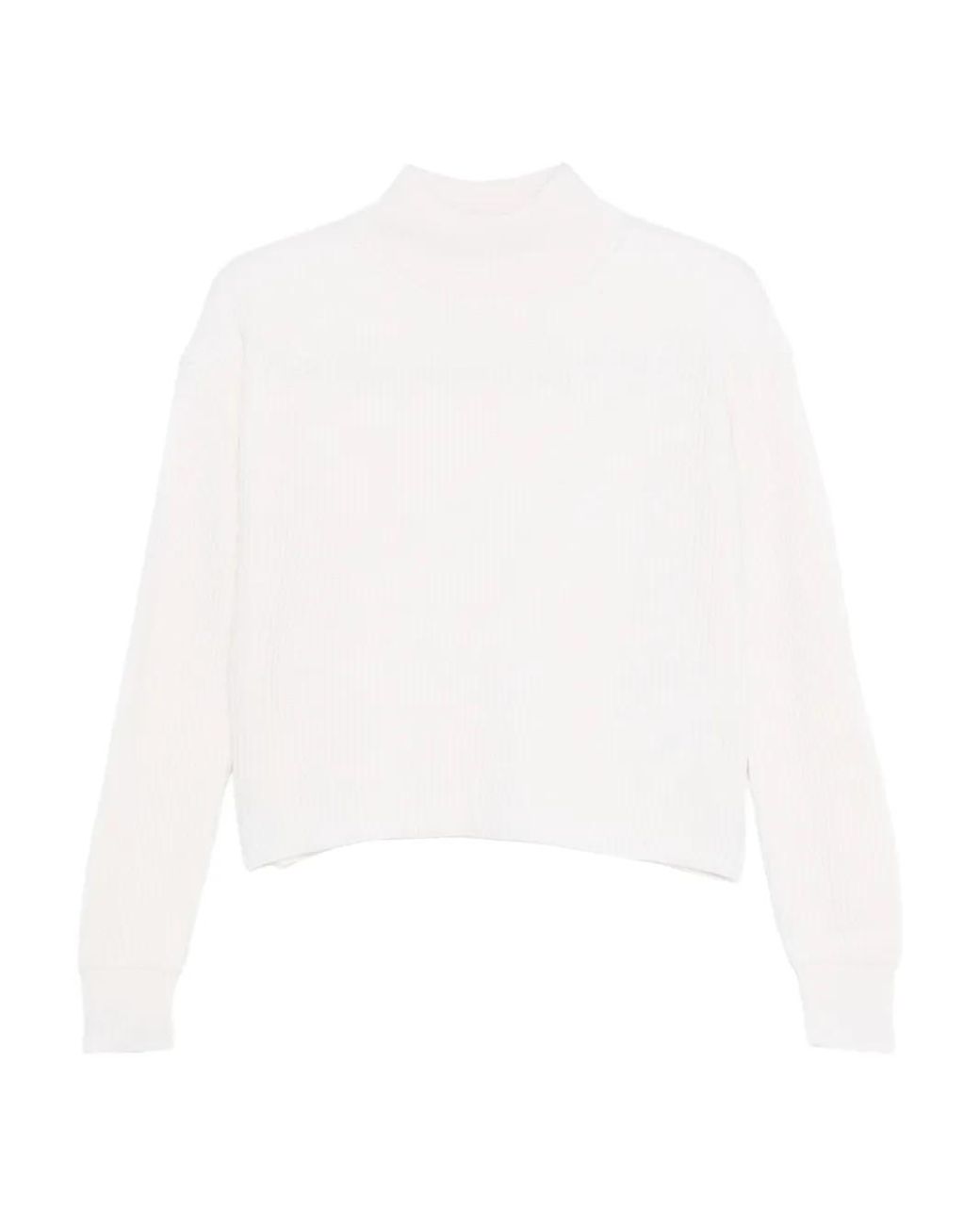 Pull Côtelé À Col Roulé Max Mara en coloris White