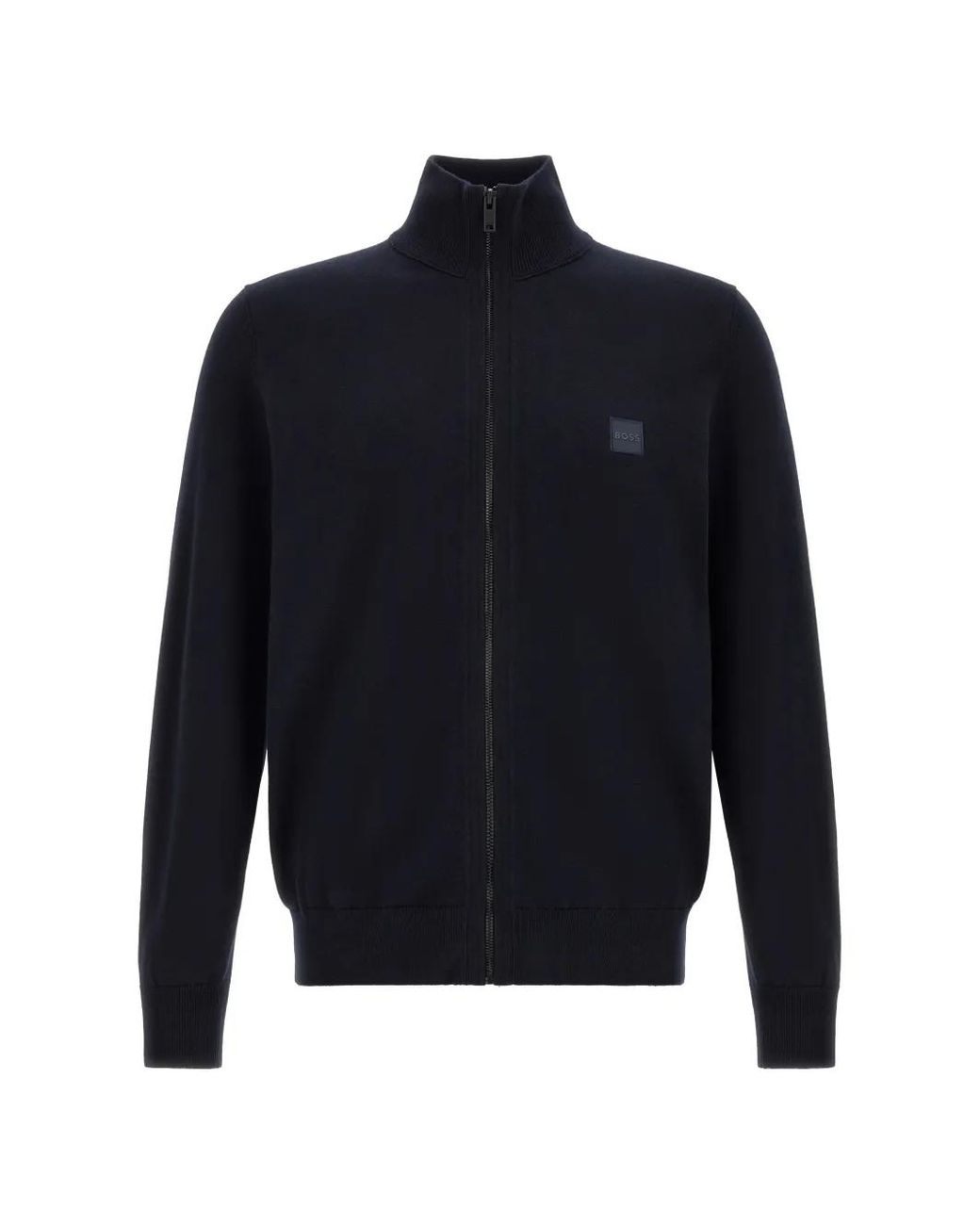 Boss Blue Veste En Maille De Coton Et Cachemire for men