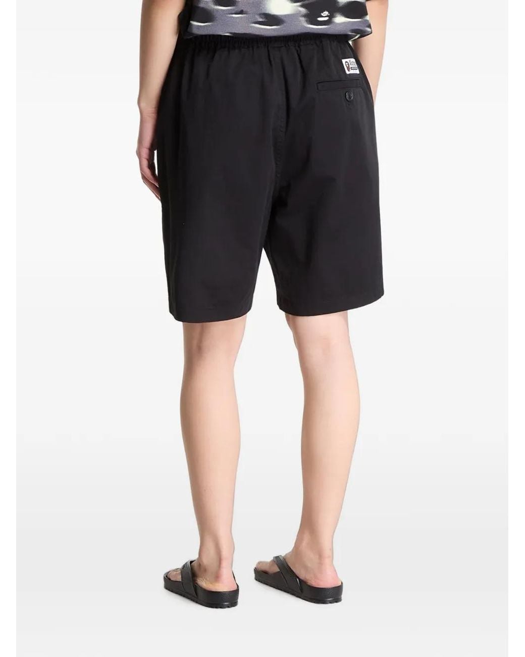 Short Ample À Taille Élastiquée A Bathing Ape en coloris Black