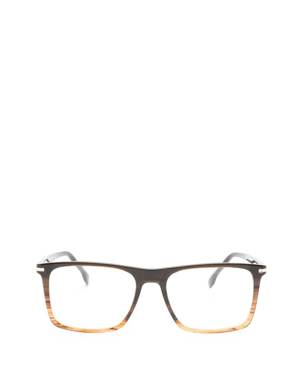 Boss Brown Brille Mit Eckigem Gestell