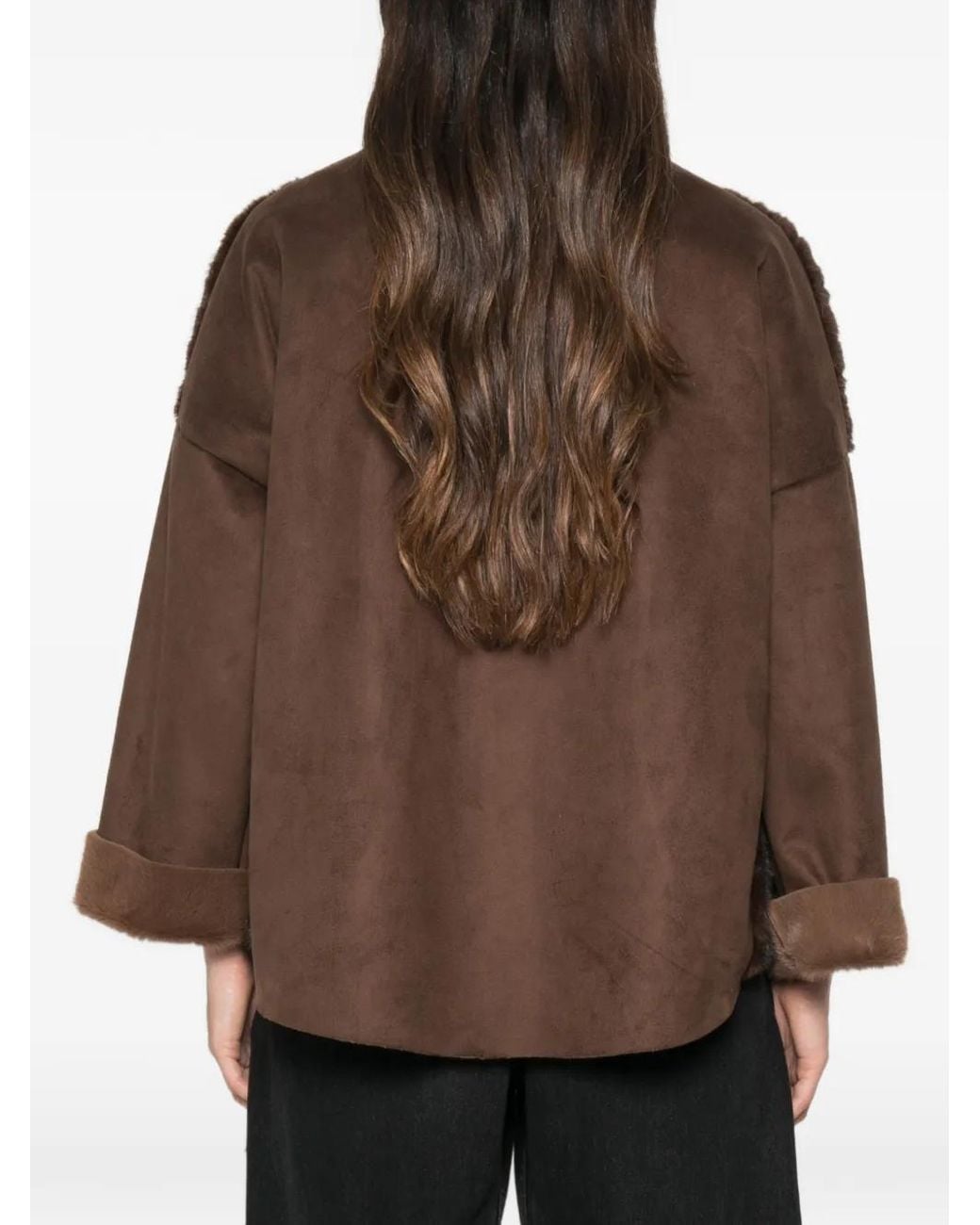 Collection Privée Brown Parka À Empiècements Contrastants
