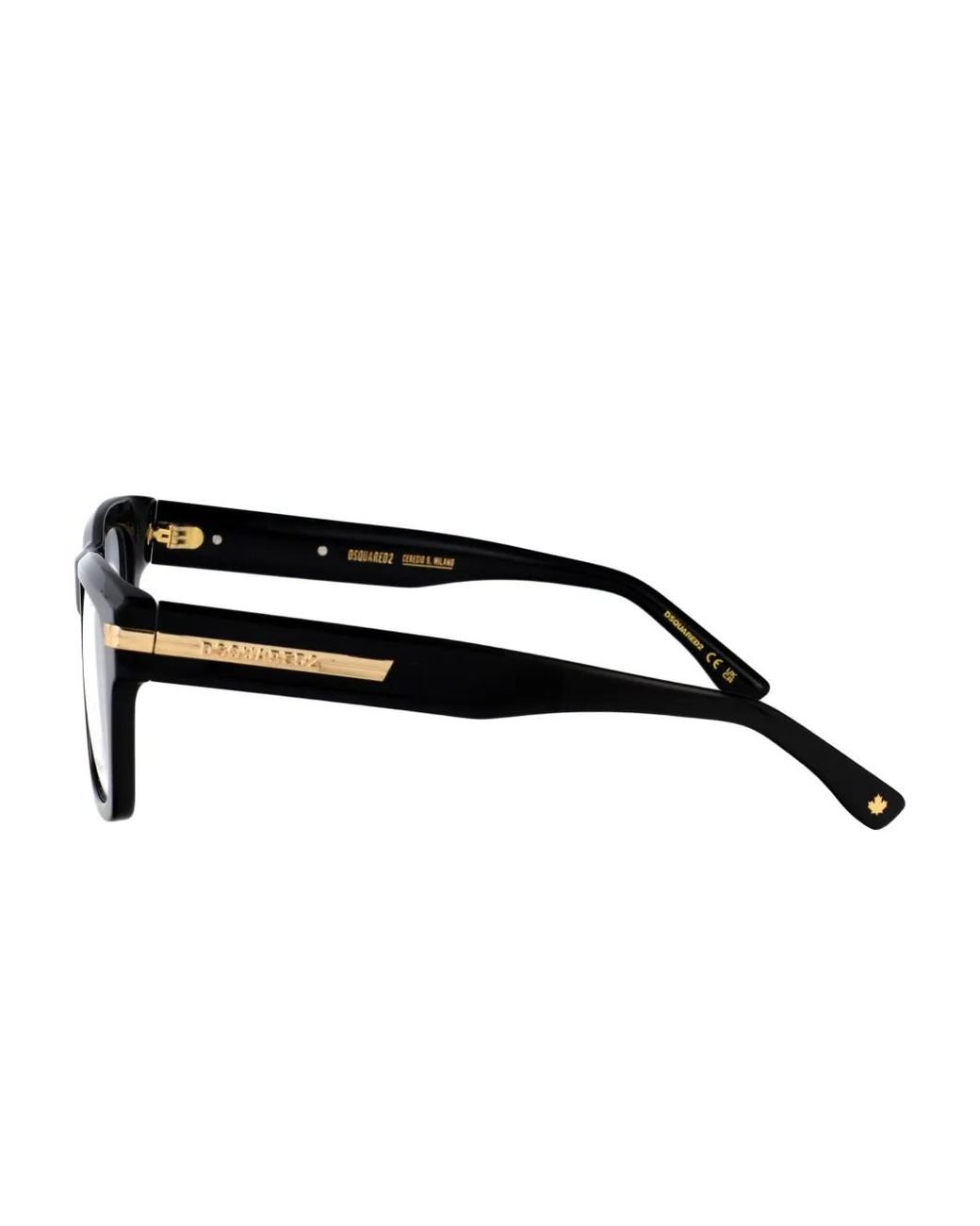 DSquared² Black D20163 Square-Frame Glasses for men