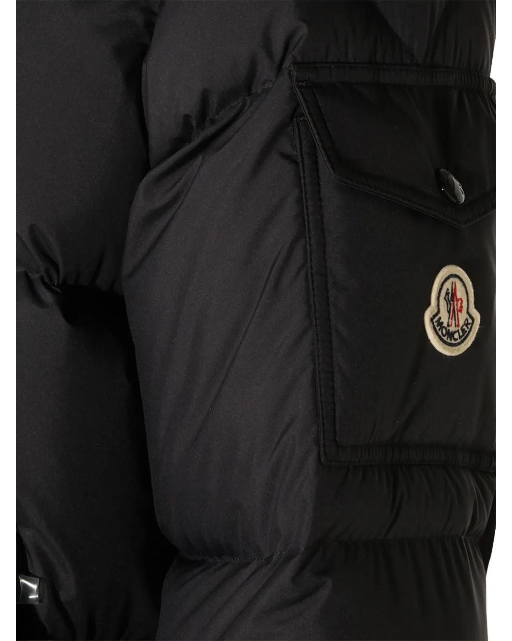 Moncler Blue Lacfroid Hooded Short Down Jacket for men