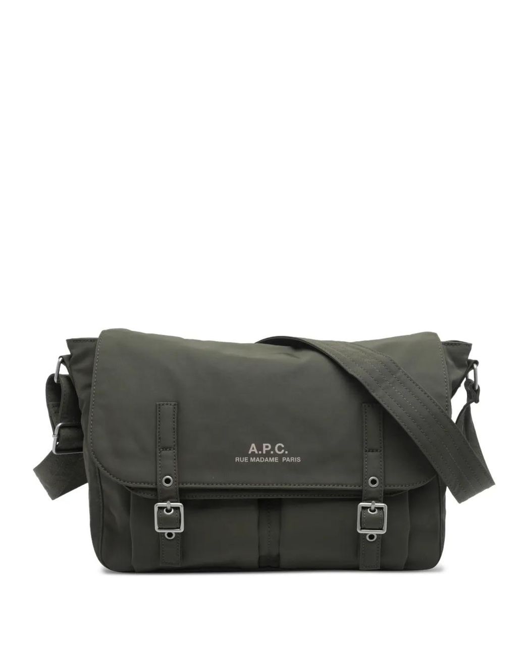 A.P.C. Gray Archive Messenger Bag for men