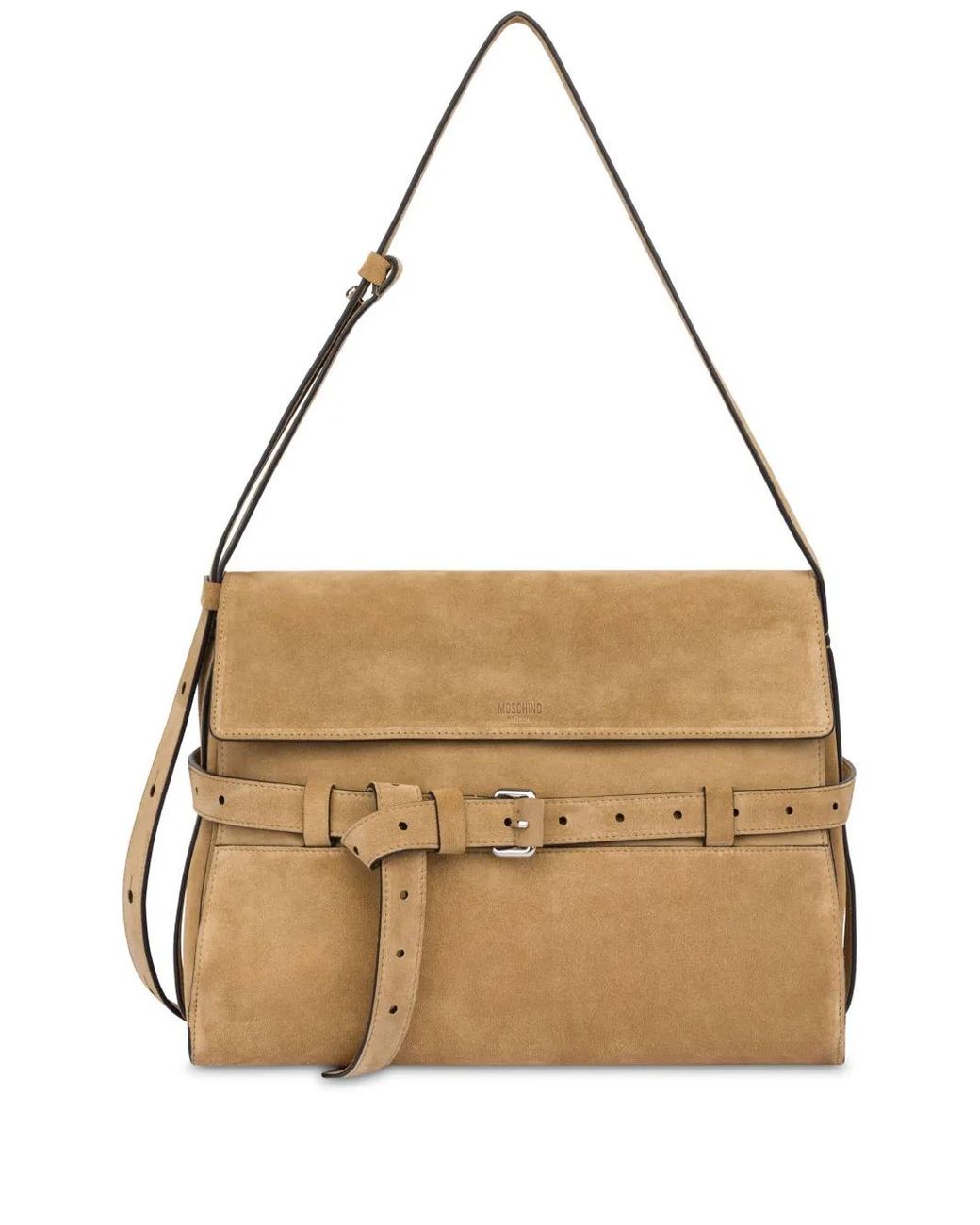 Moschino Metallic Tie Me Shoulder Bag