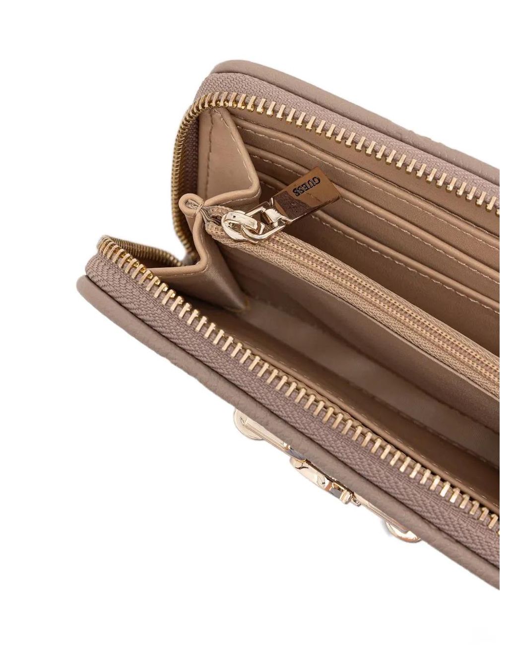 Guess Natural Anise Logo-Embossed Wallet