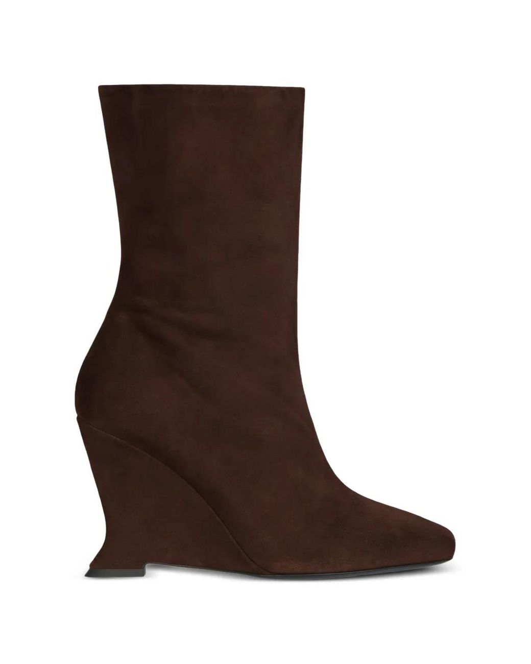 Balmain Brown Wedge Ankle Boots