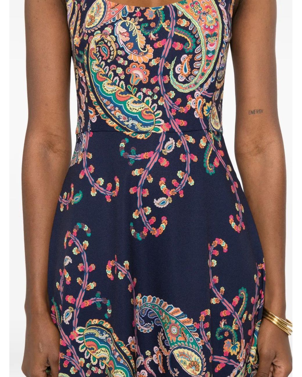 Etro Blue Polyester Elastane Dress