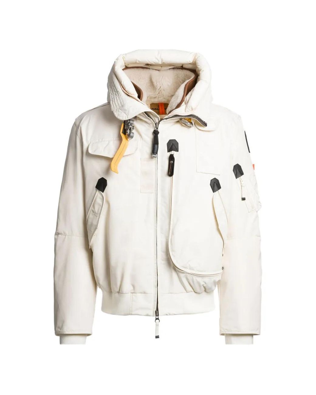 Parajumpers White Gobi S. Hooded Bomber Jacket for men
