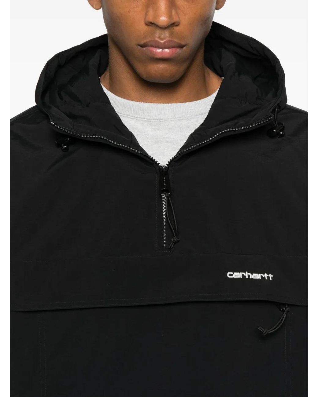 Carhartt Black Windbreaker Hoodie for men