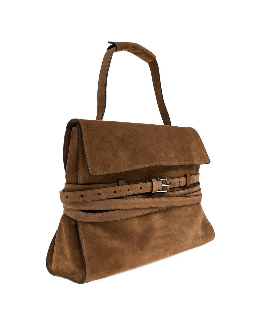 Moschino Brown Suede Bag