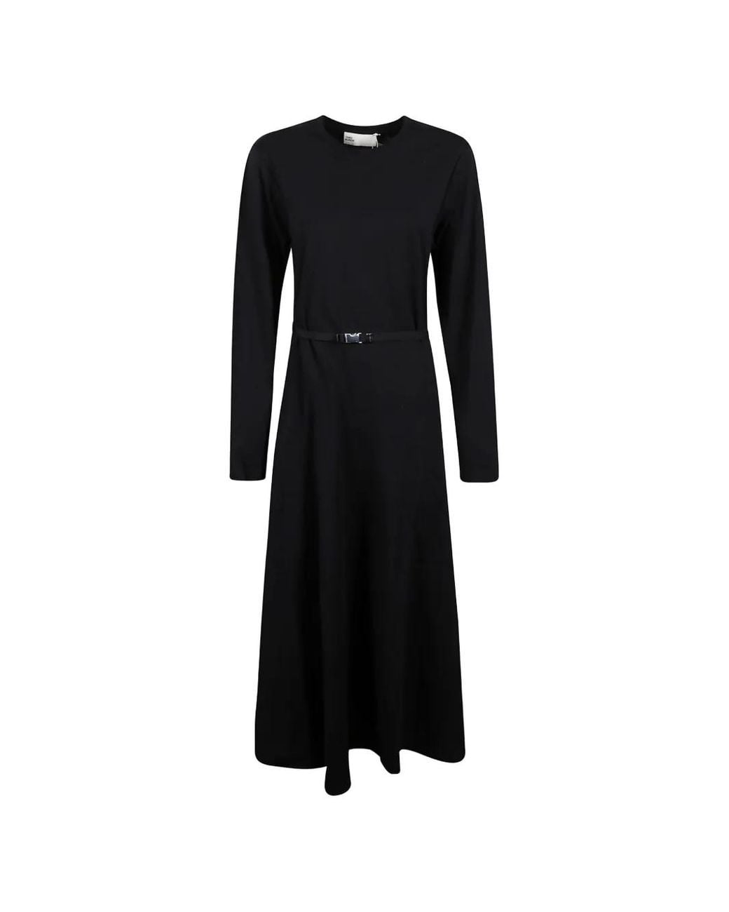 Tory Burch Black Cotton Flared Dress