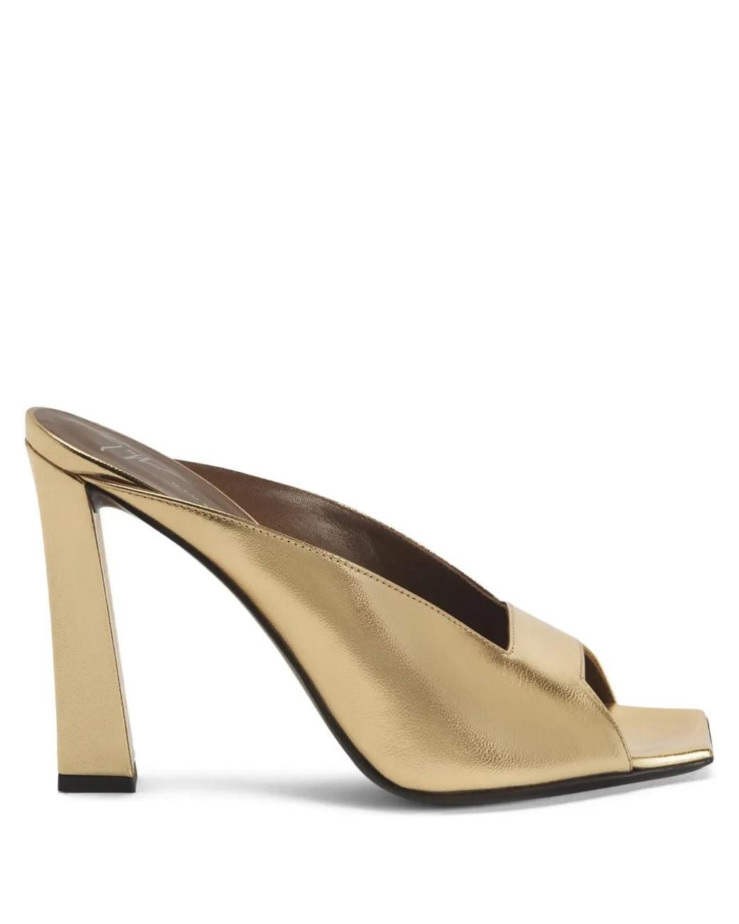 Giuseppe Zanotti Natural Mya Leather Mules