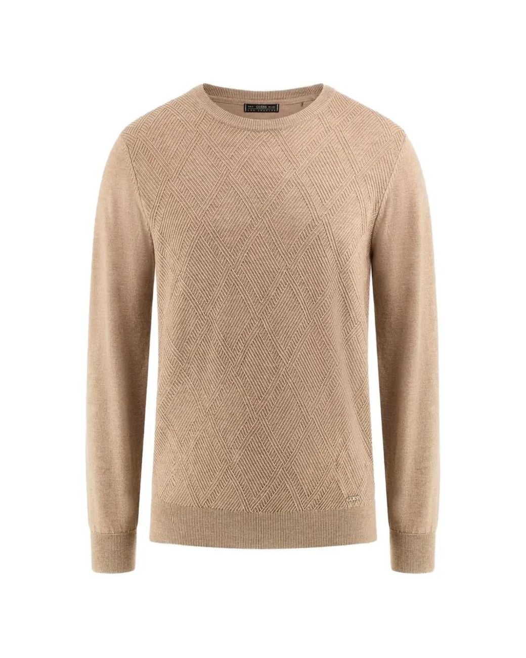 Guess White Wool-Blend Sweater for men