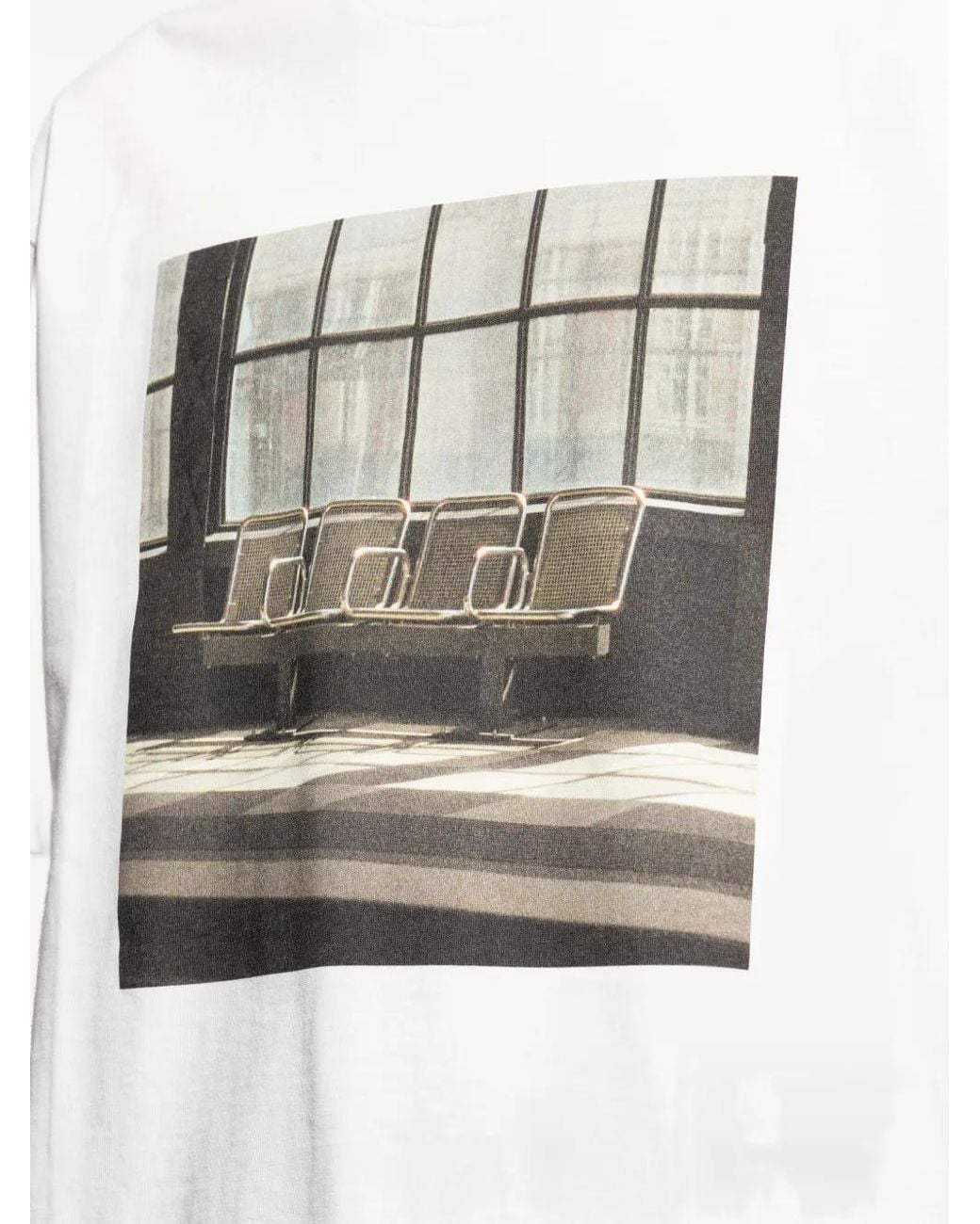 Jil Sander White Graphic T-Shirt for men