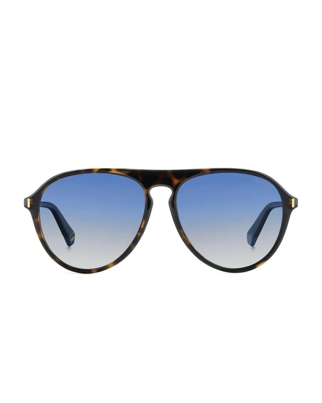Polaroid Blue Pilot-Frame Sunglasses for men