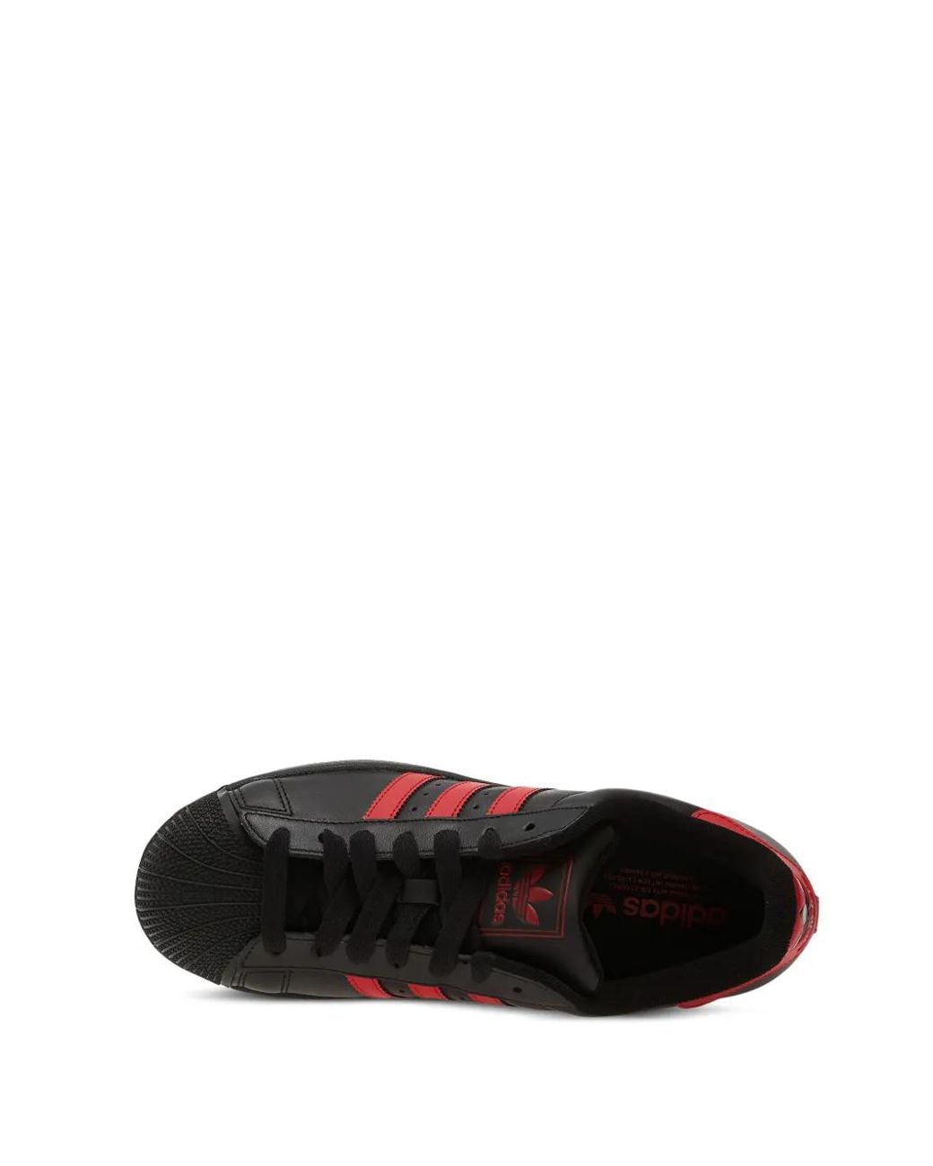 Adidas Black Baskets Superstar Ii À Rayures