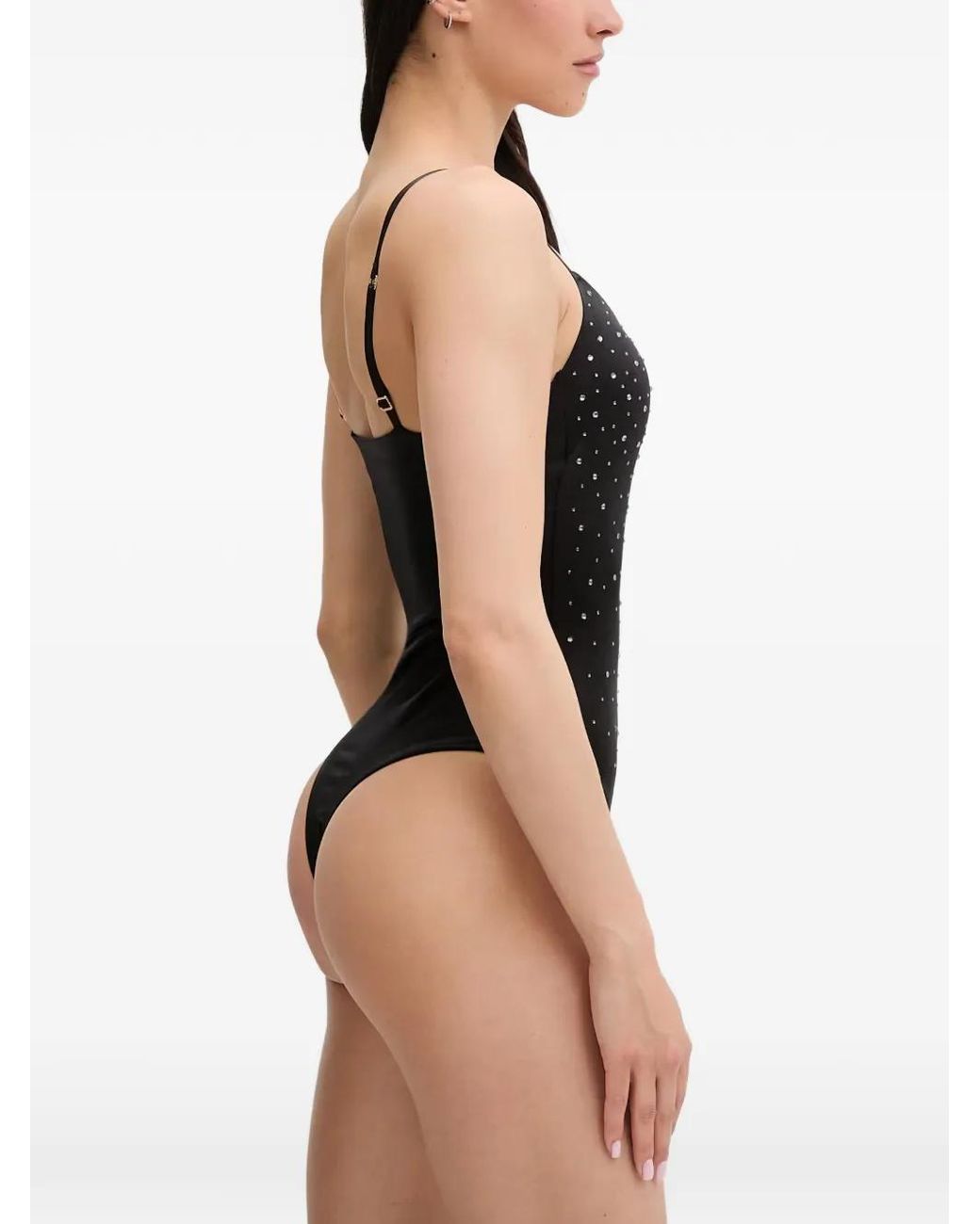 Guess Black Isa Padded Bodysuit