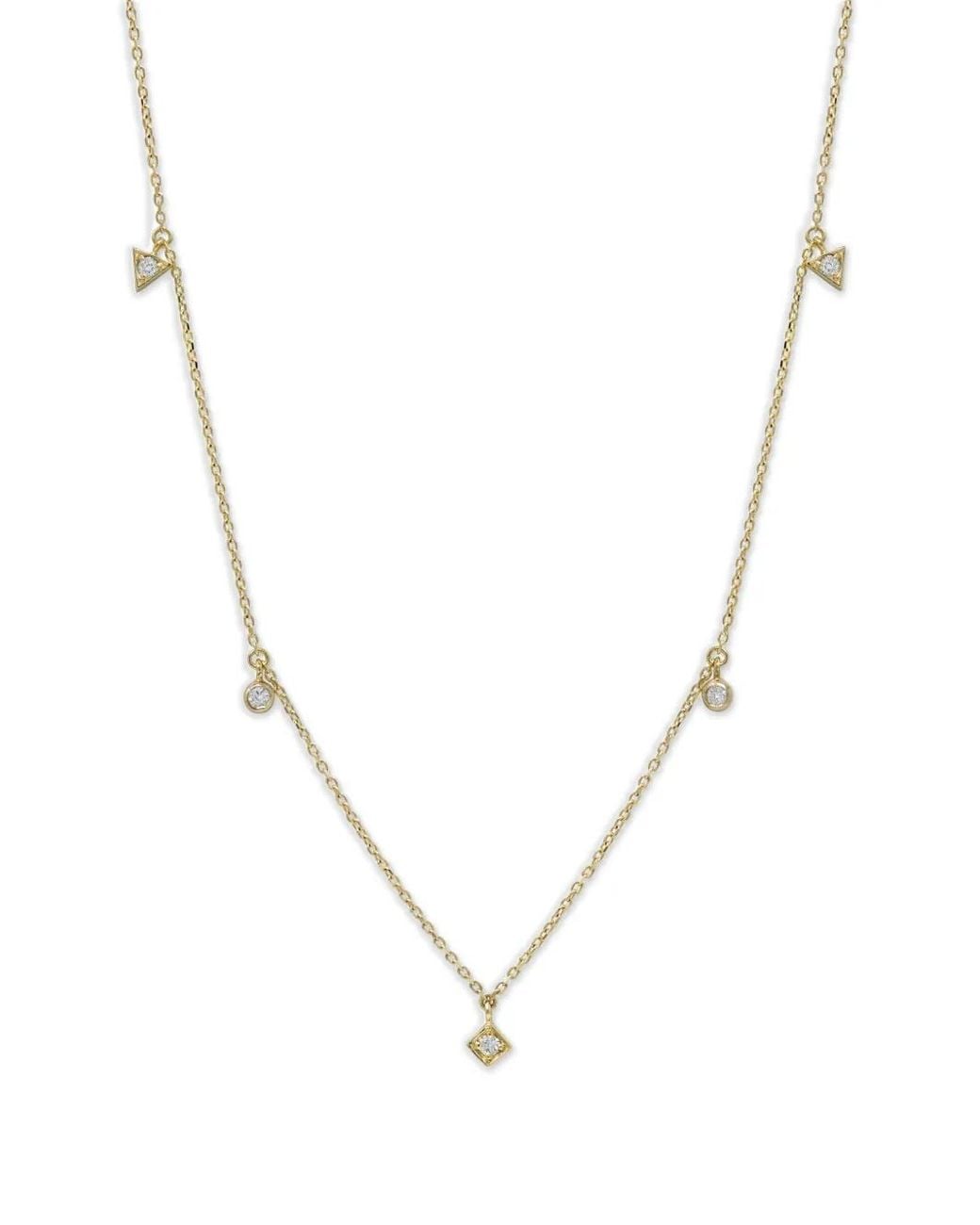 Anzie Metallic Cléo Erika Diamond Necklace
