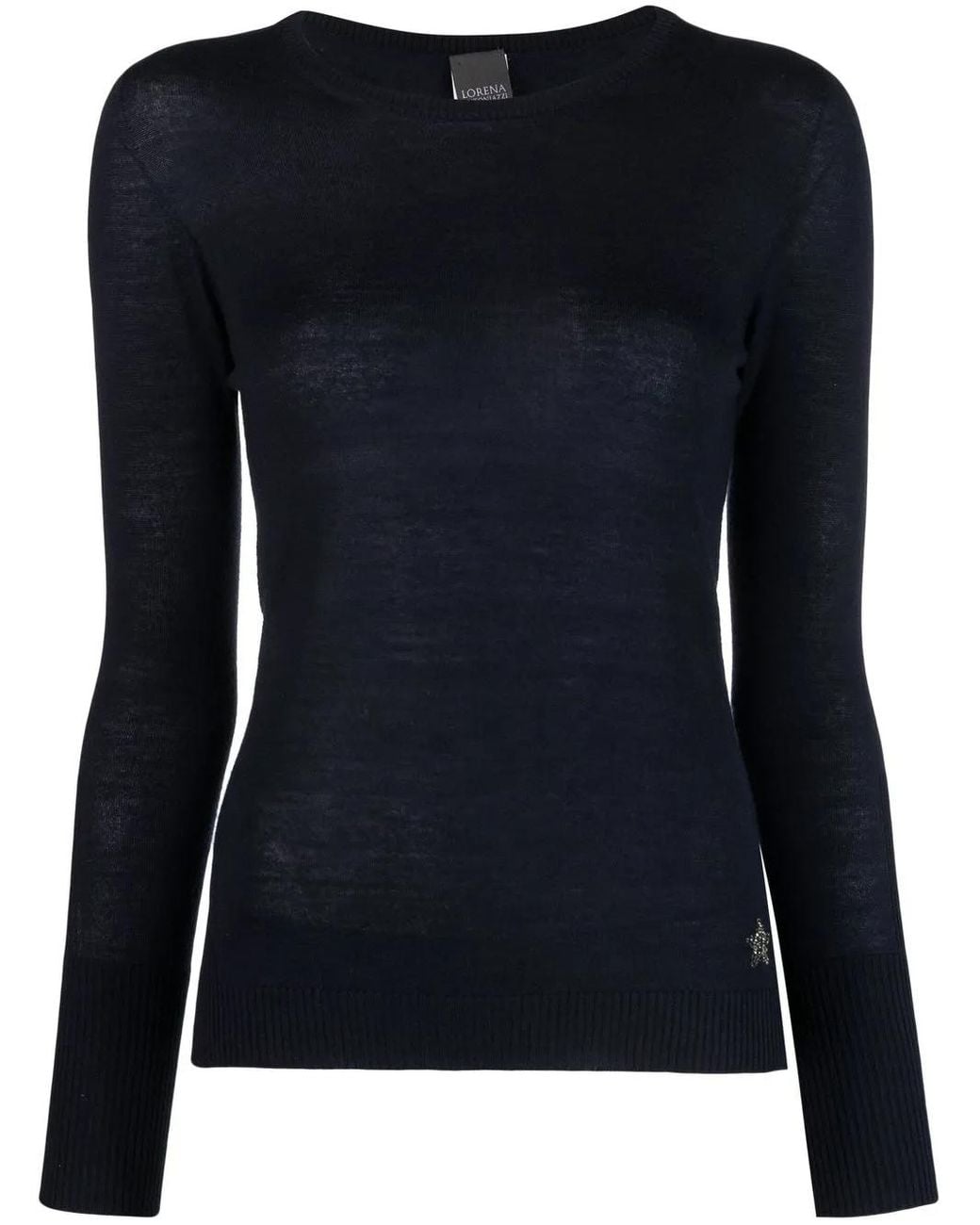 Lorena Antoniazzi Blue Slim-Fit Cashmere Jumper