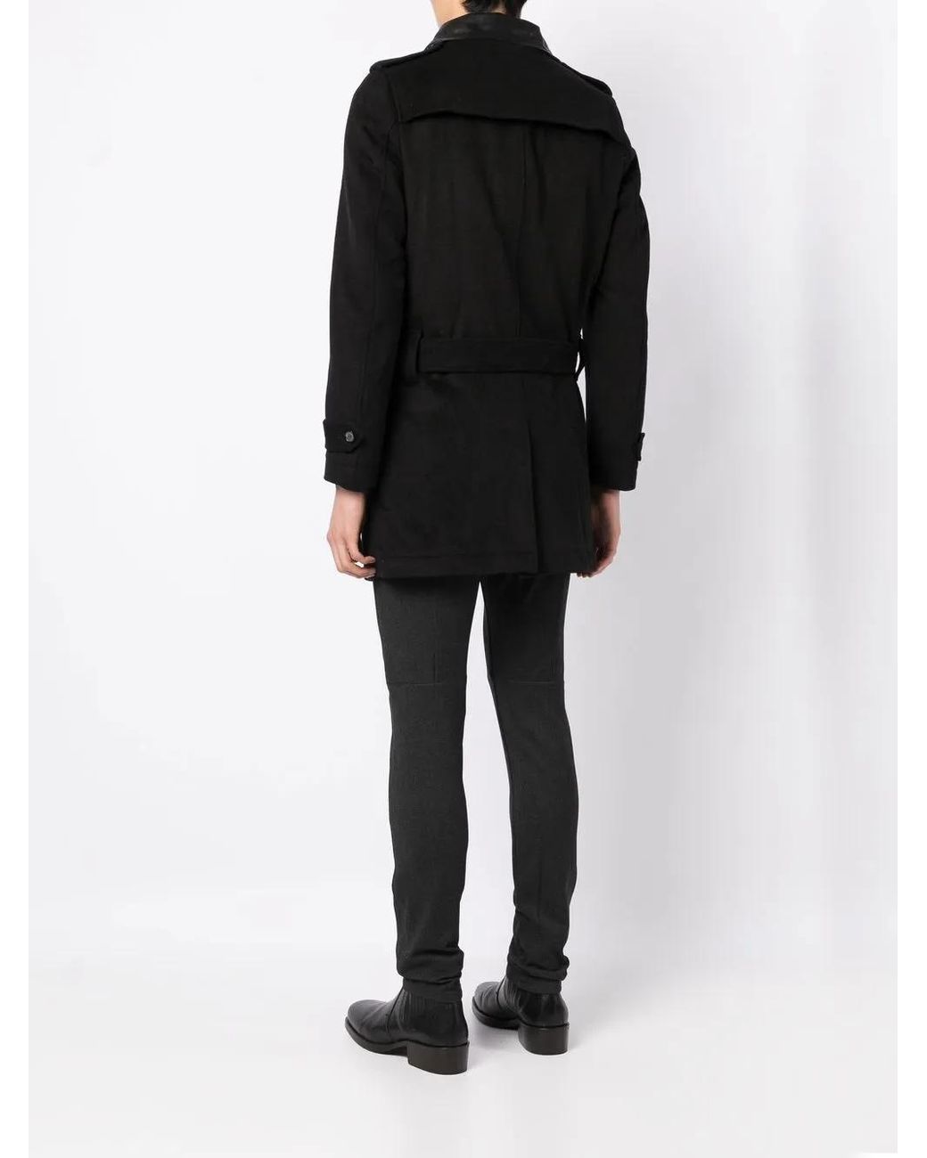Cappotto The Taskmaster di Private Stock in Black da Uomo