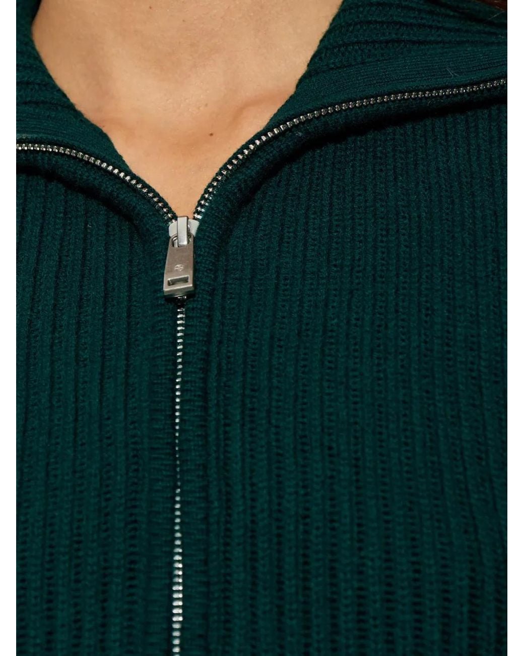 Anine Bing Blue June Trucker Collar Sweater
