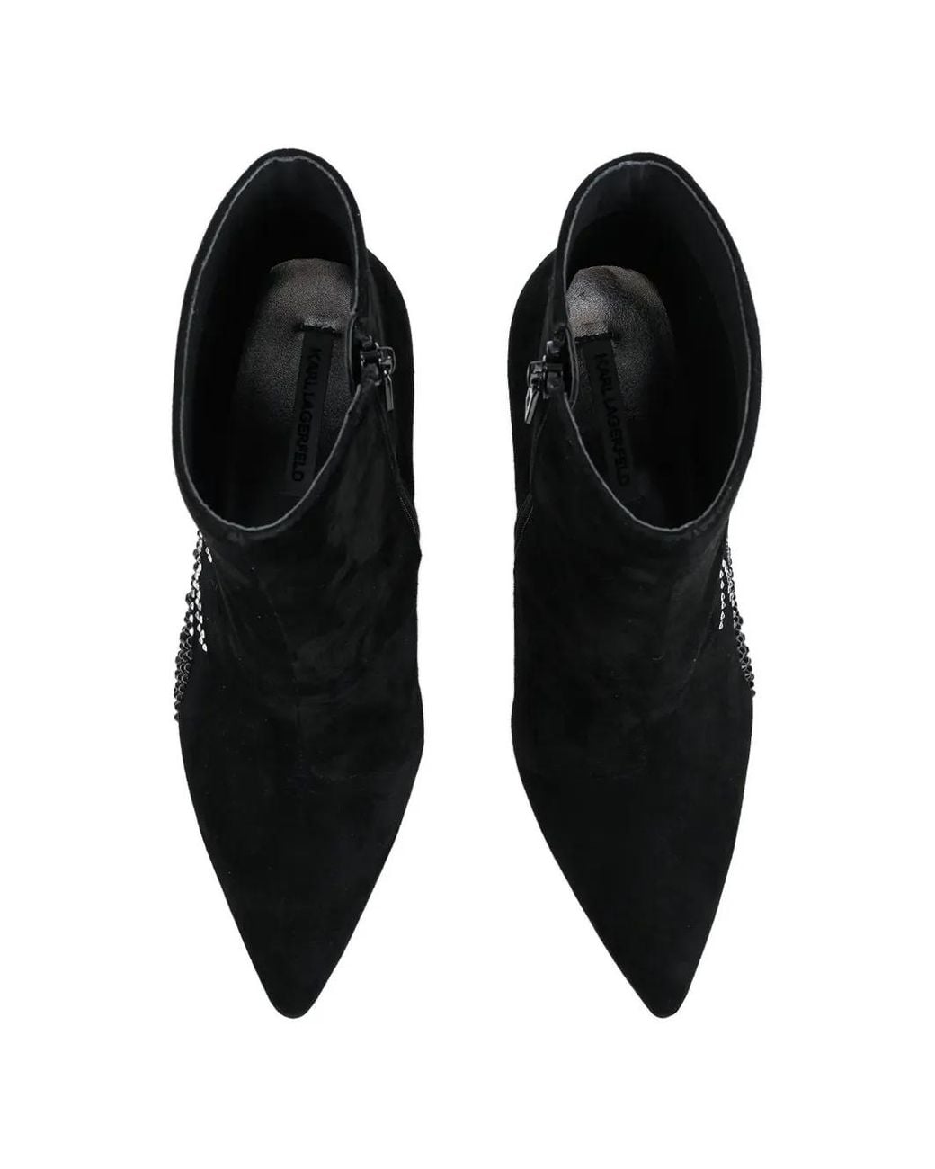Karl Lagerfeld Black Sarabande Ankle Boots